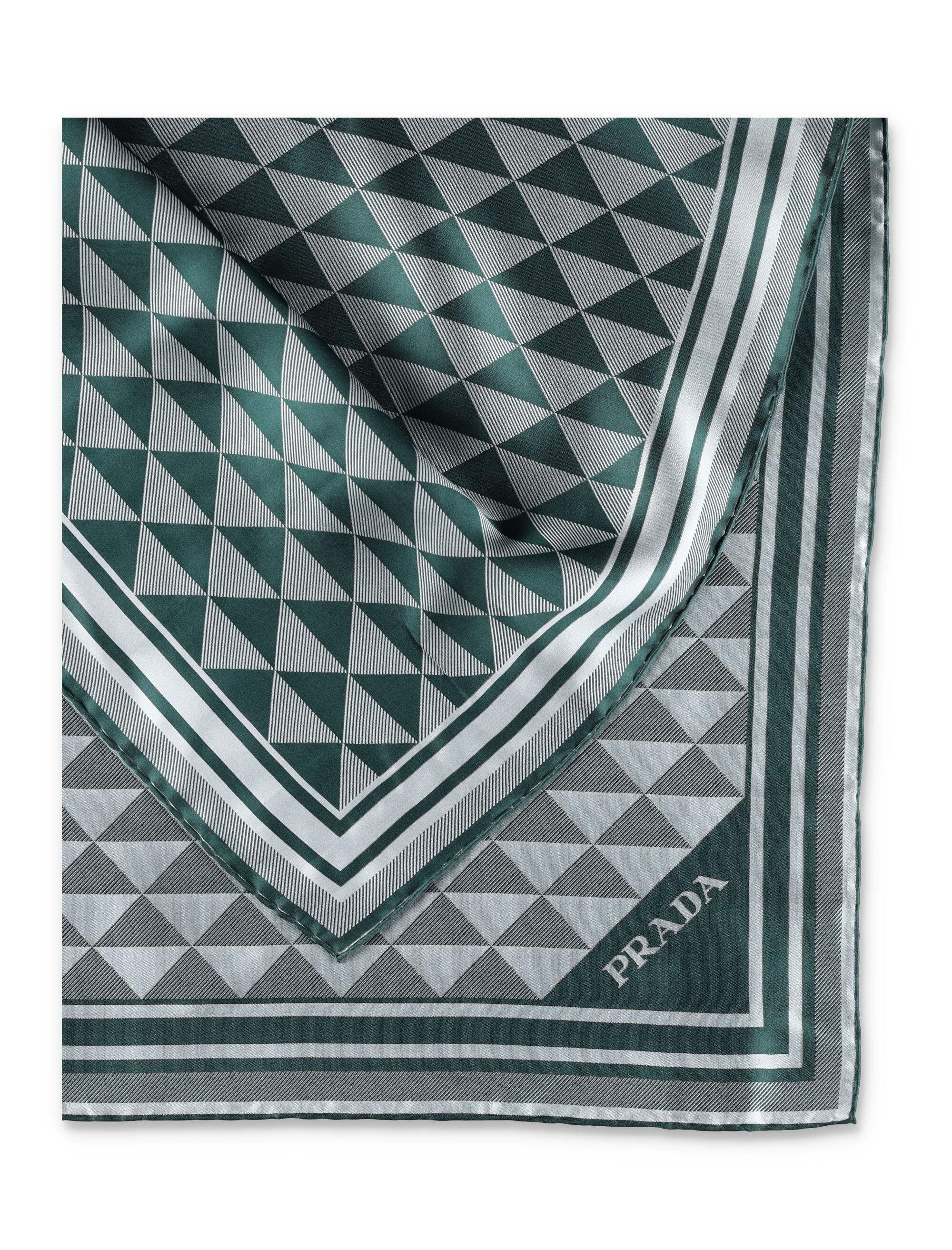 Prada Jacquard Silk Scarf 90 - Image 2
