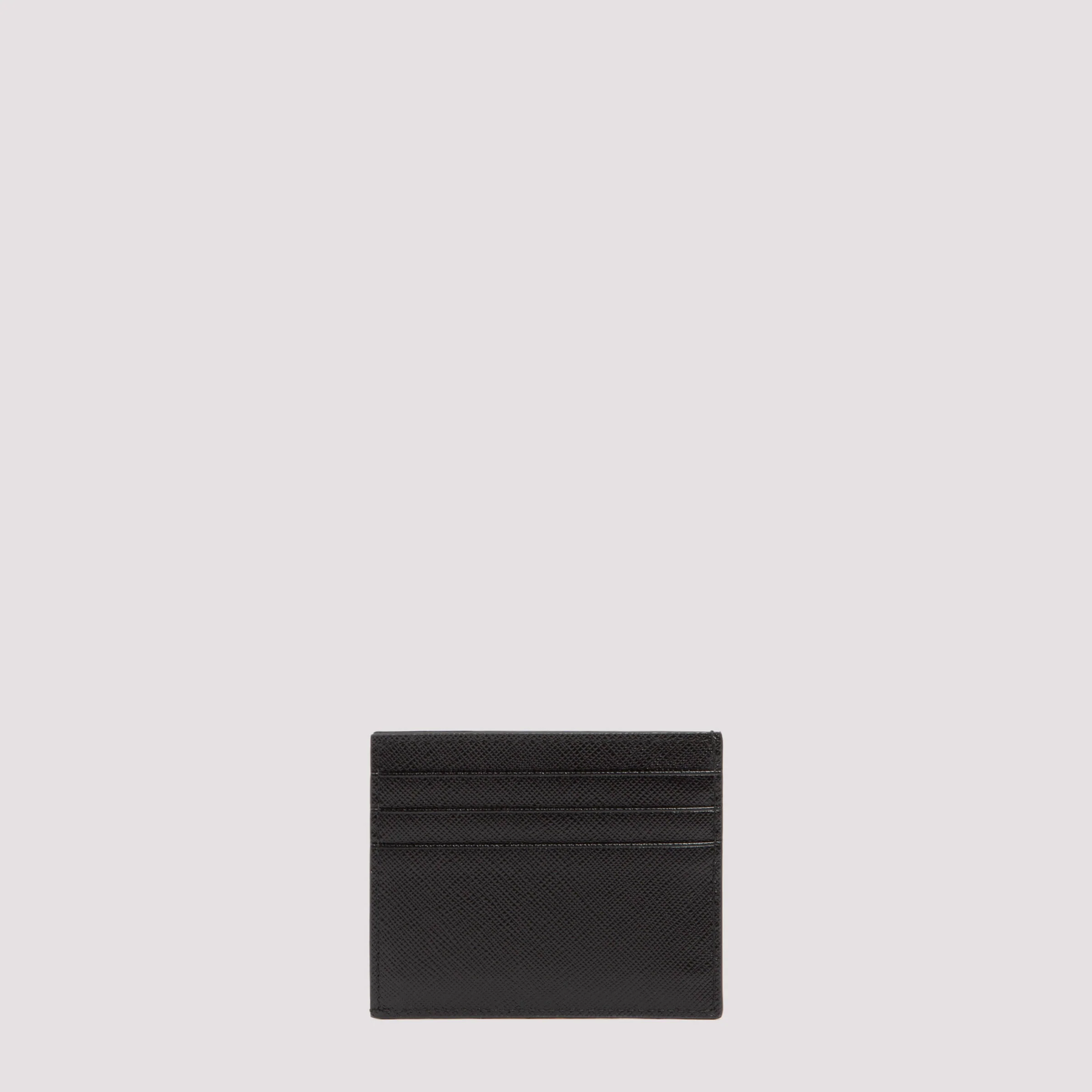 Prada Mini Leather Card Holder - Image 4