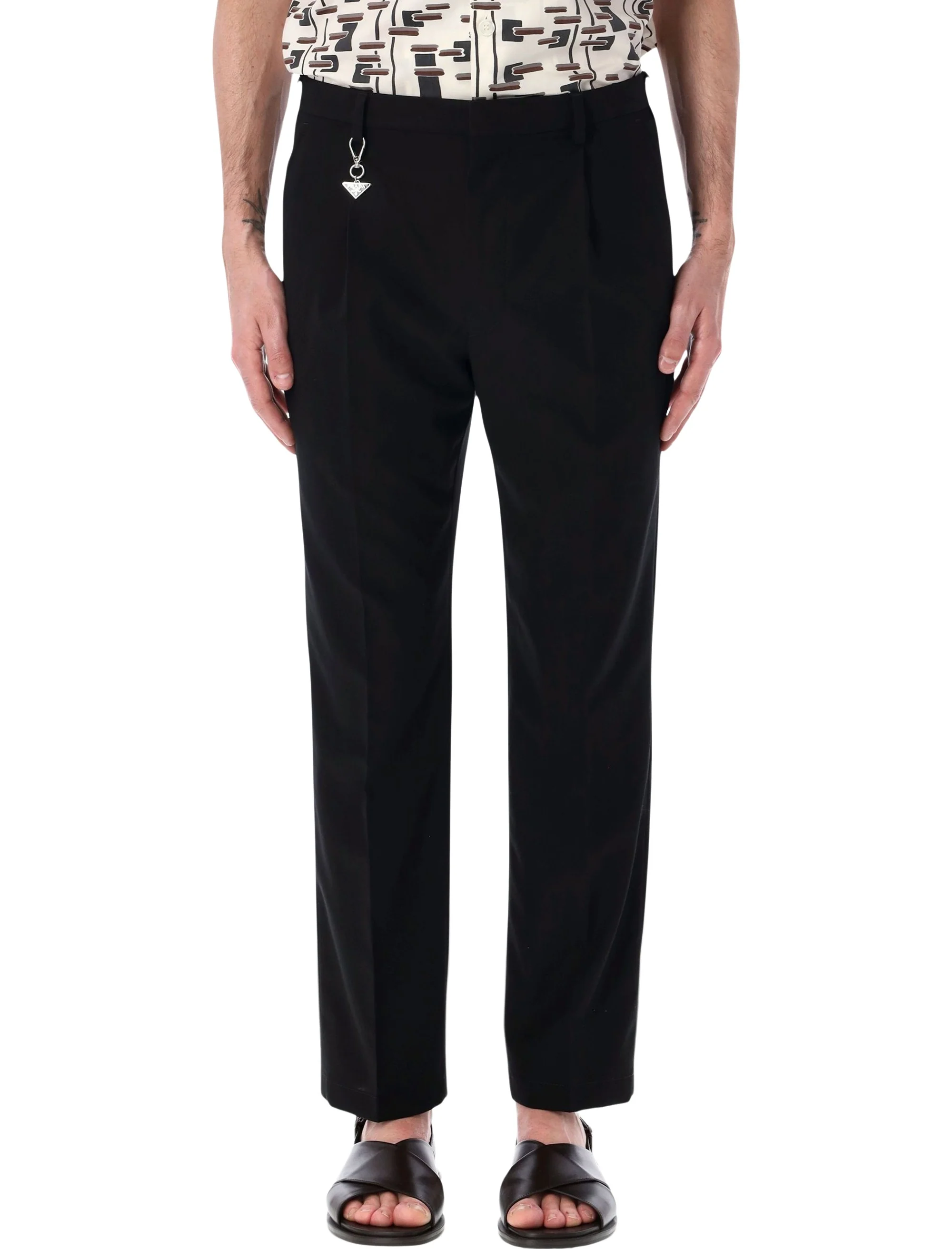 Prada Modern Slim Fit Tailored Trousers Size 48