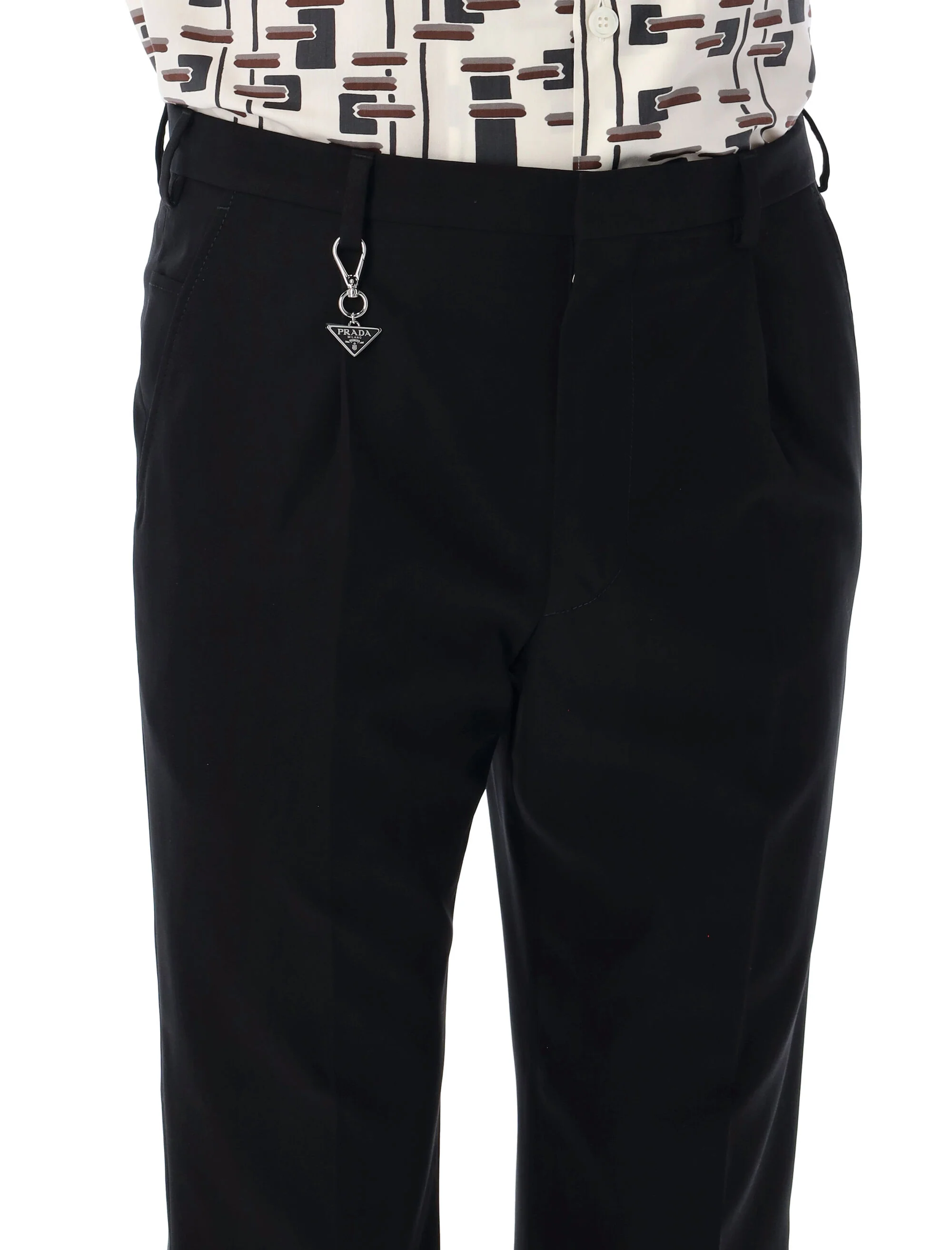 Prada Modern Slim Fit Tailored Trousers Size 48 - Image 3