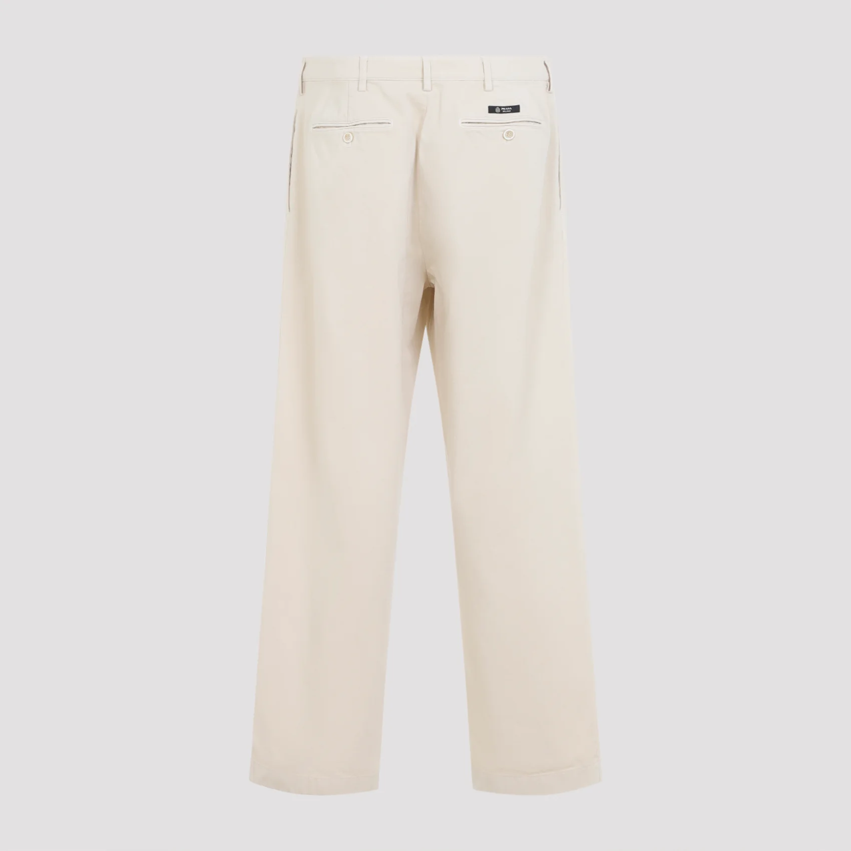 Prada Premium Regular Fit Cotton Pants for Men - Image 4