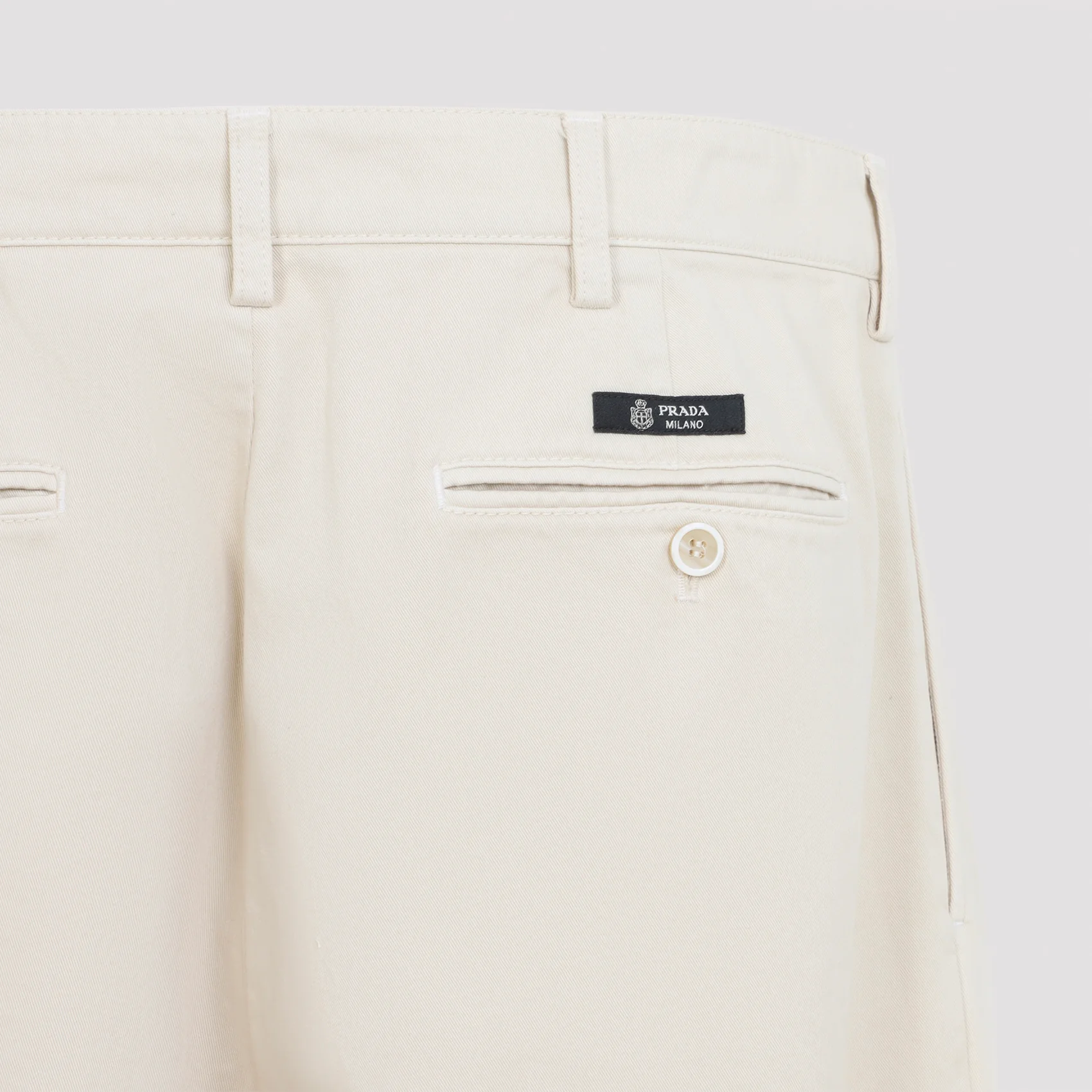 Prada Premium Regular Fit Cotton Pants for Men - Image 5