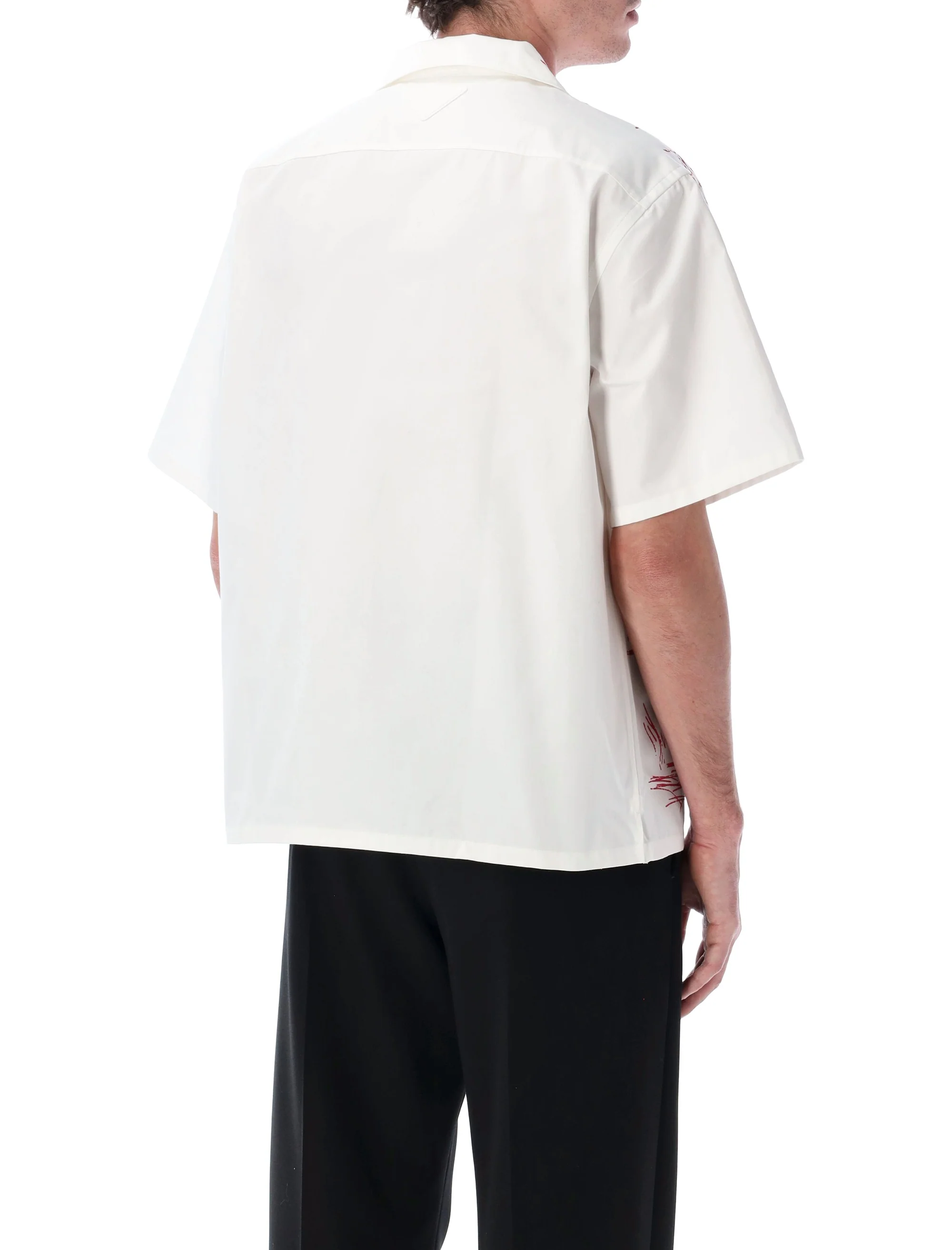 Prada Printed Cotton Bowling Shirt - Image 2