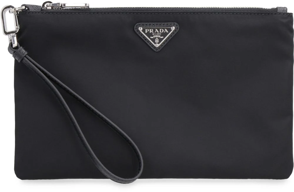 PRADA Re-nylon and Saffiano Leather Pouch - Image 5