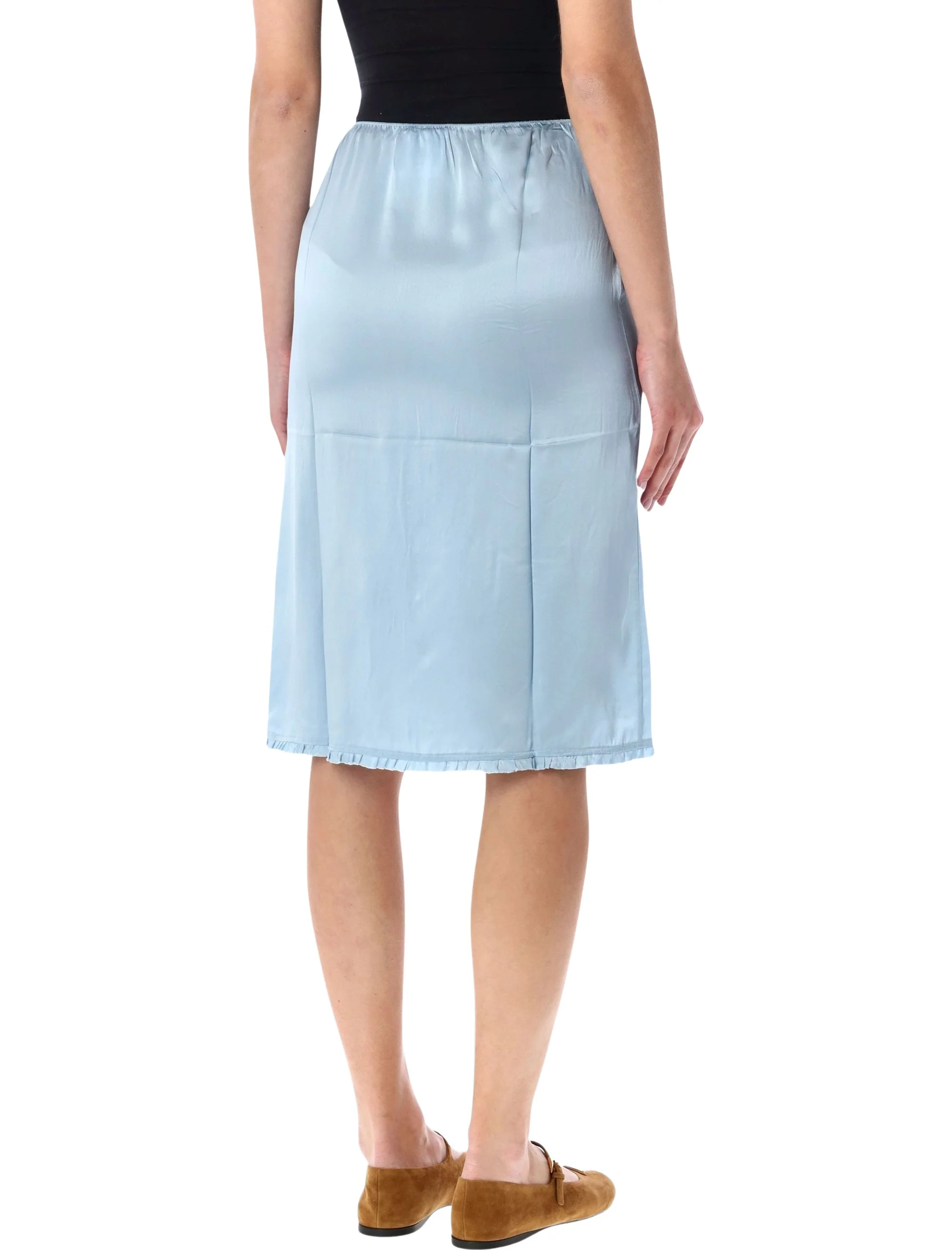 Prada Silk Midi Skirt - Image 2