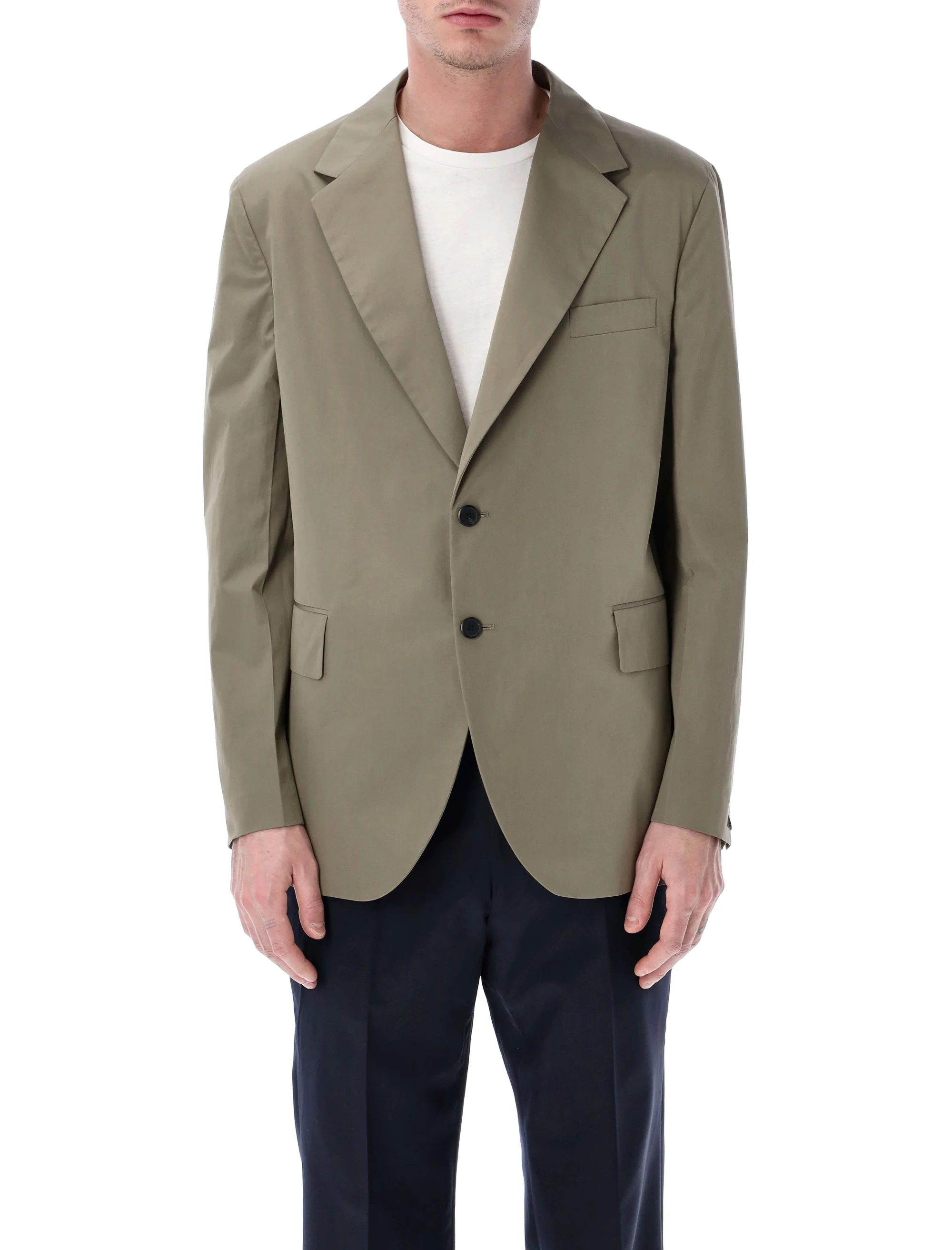 Prada Single-breasted Cotton Jacket