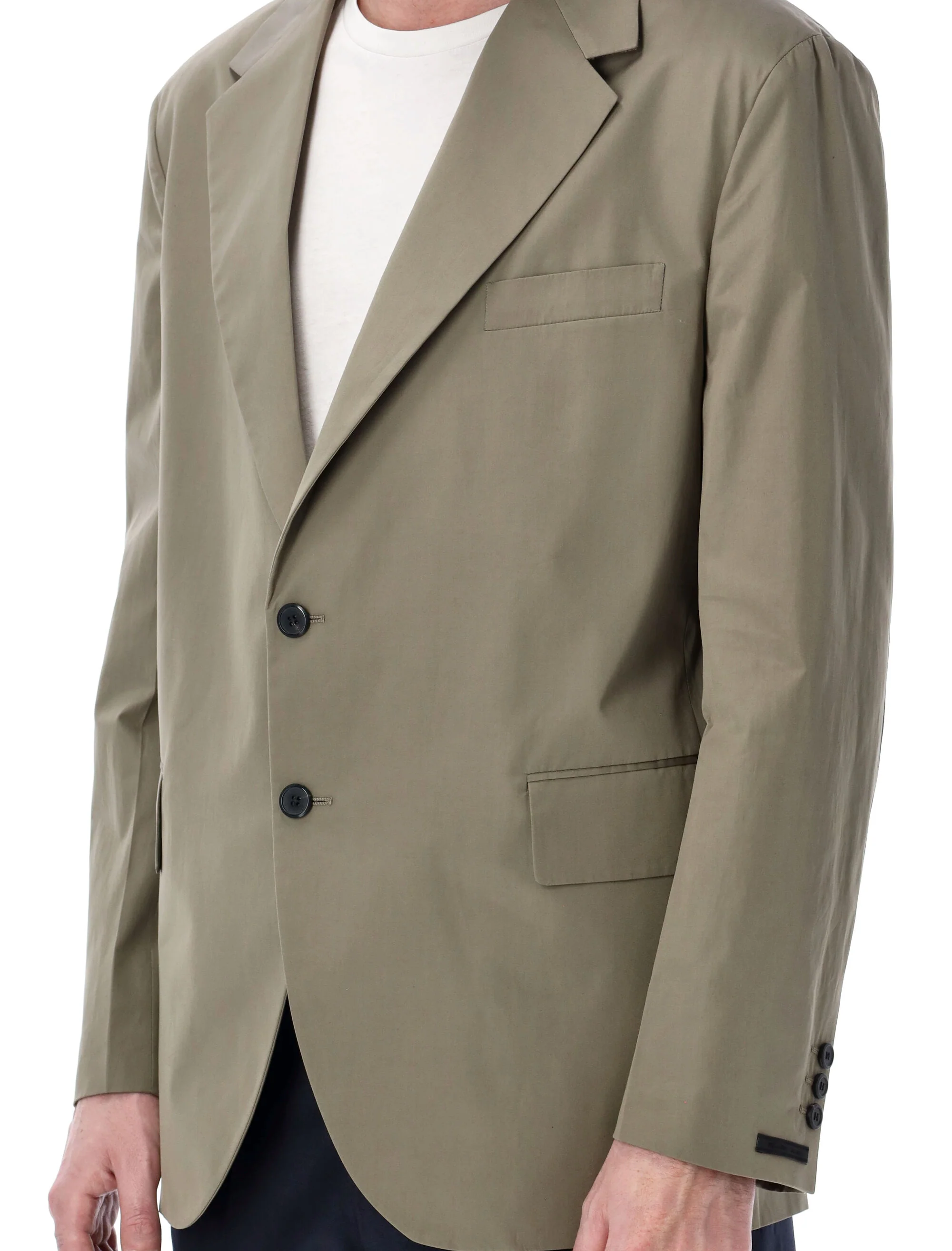 Prada Single-breasted Cotton Jacket - Image 3