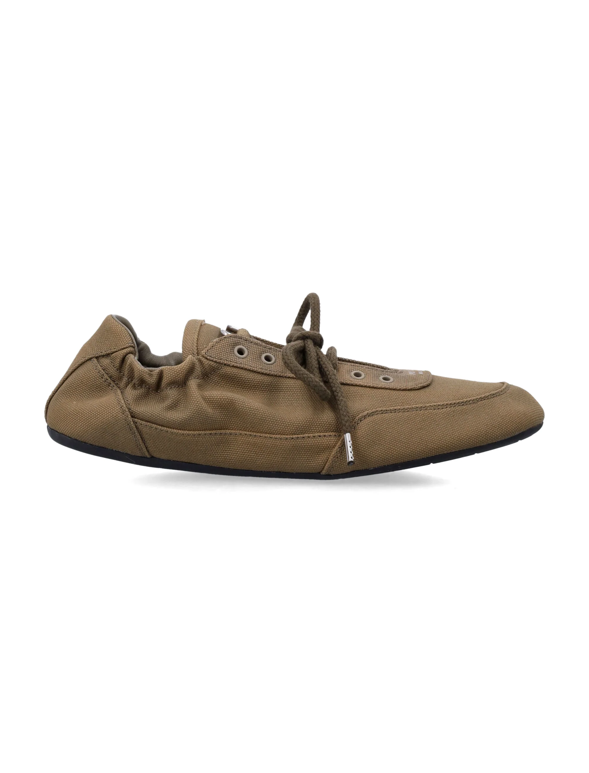 Prada Vintage-Finished Canvas Sneakers for Women