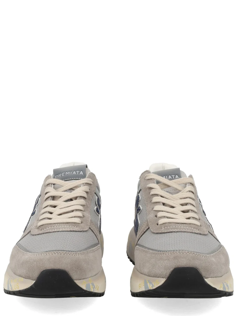 Premiata Mick 8001 Suede Panelled Sneakers