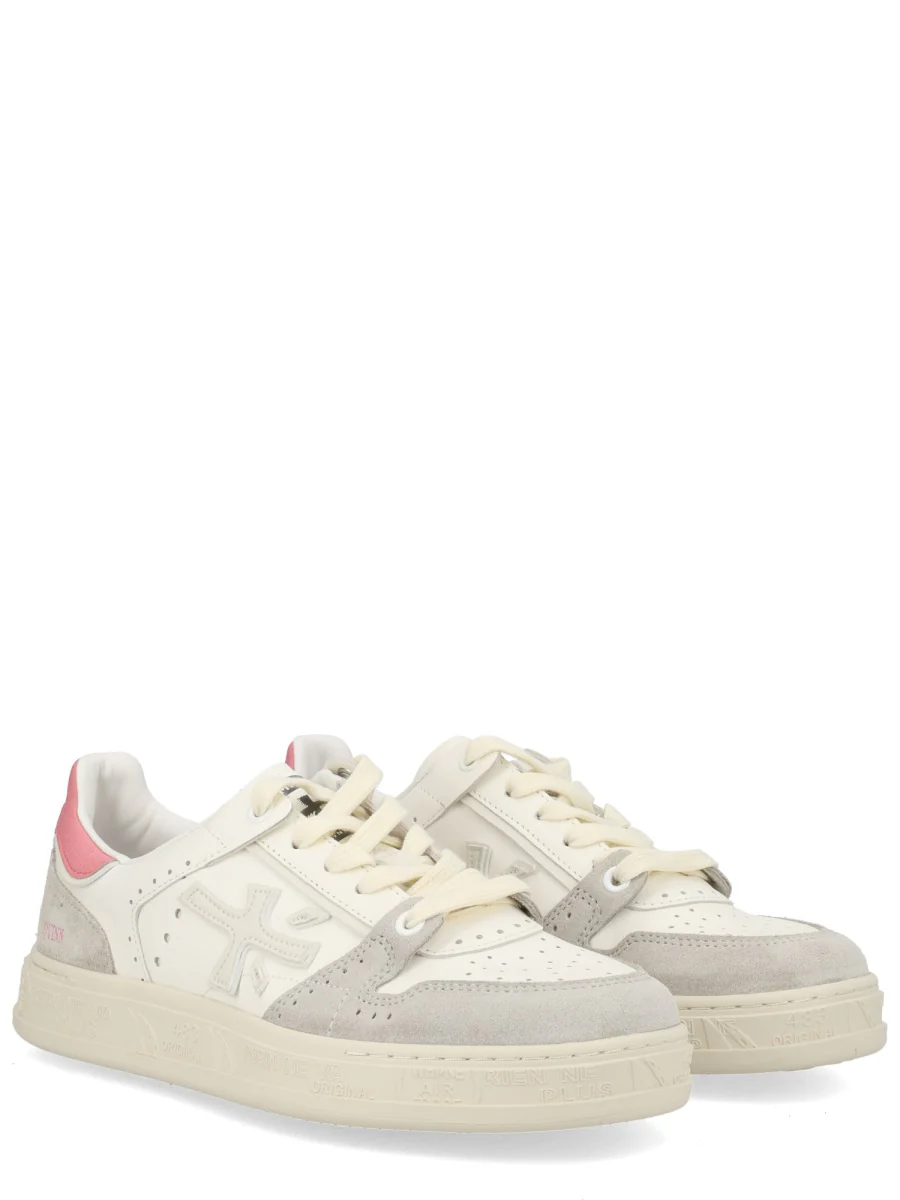 PREMIATA Quinnd Perforated Leather Sneakers - Image 2