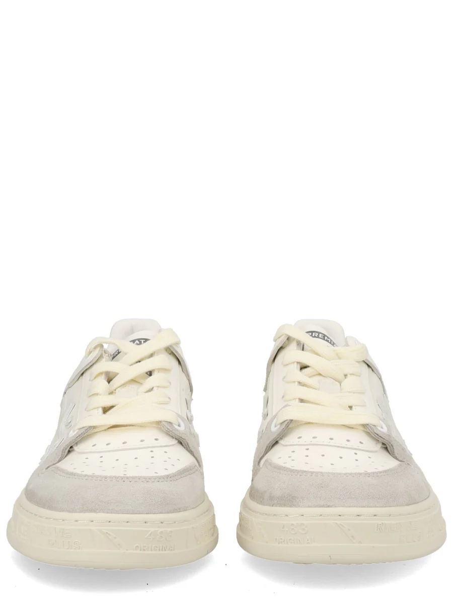 PREMIATA Quinnd Perforated Leather Sneakers - Image 3