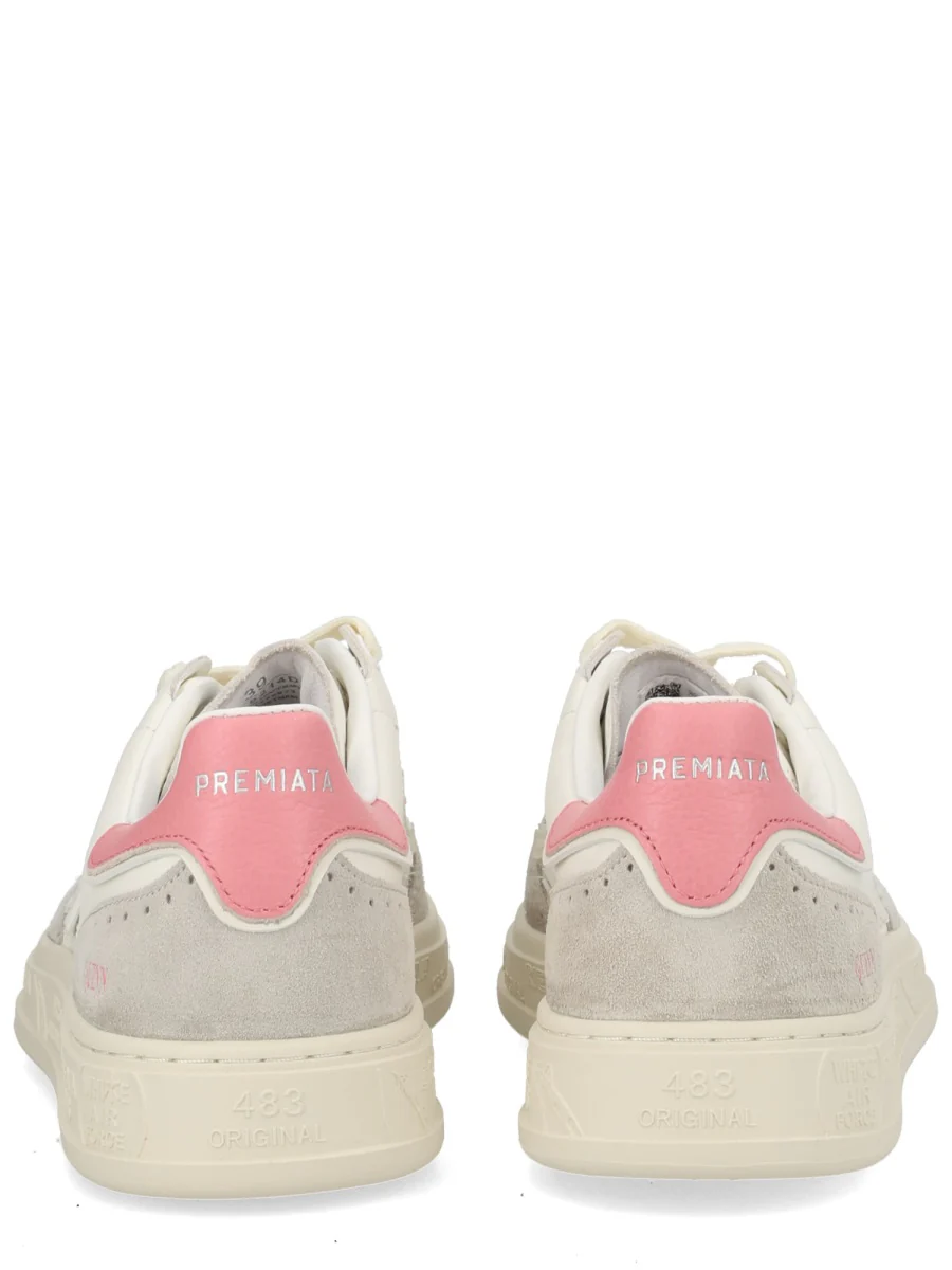 PREMIATA Quinnd Perforated Leather Sneakers - Image 4