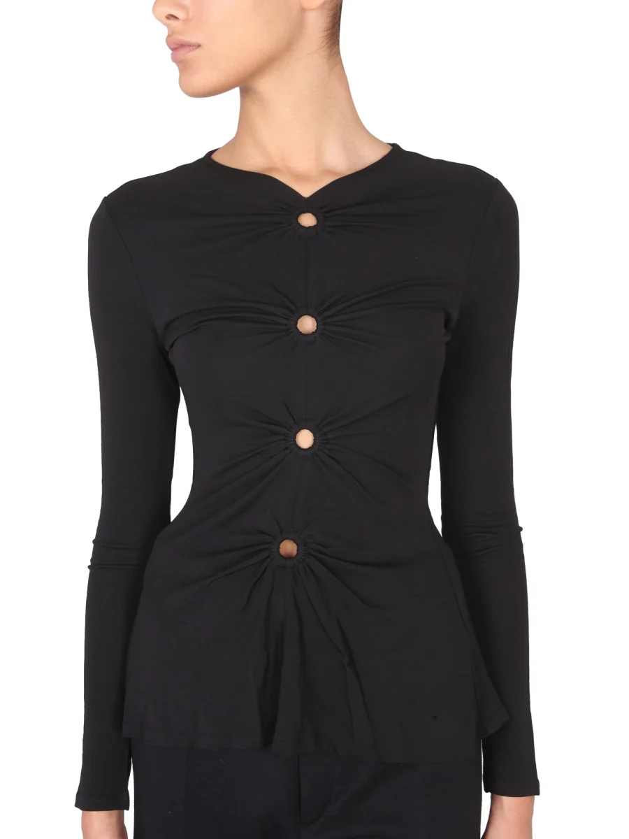 PROENZA SCHOULER WHITE LABEL Matte Crepe Top - Image 4