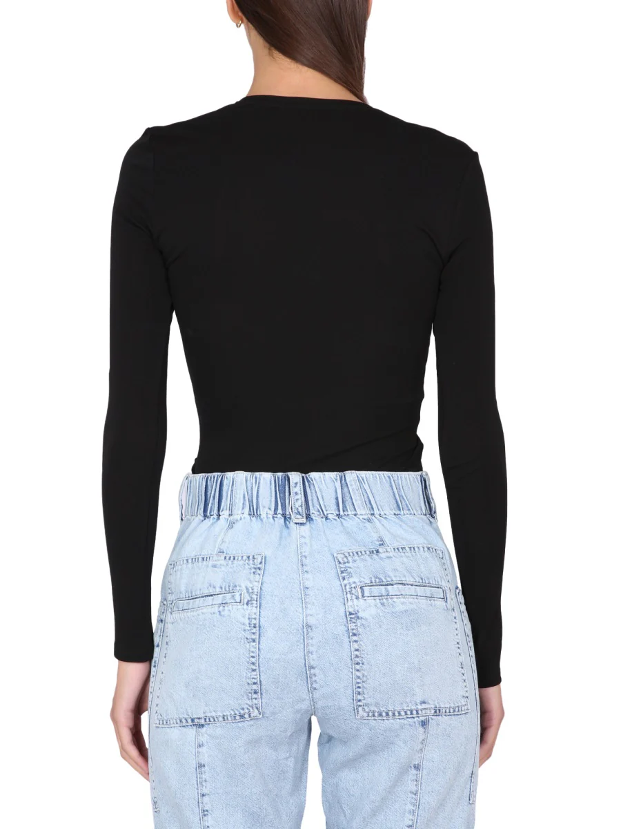 PROENZA SCHOULER WHITE LABEL Women's Circular Cut Adjustable Crepe Top - Image 3