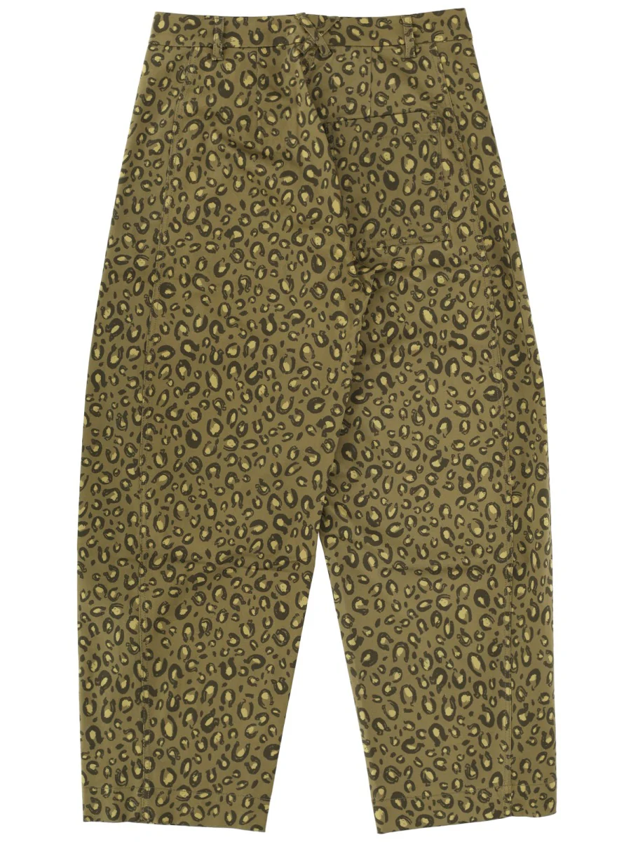 PS BY PAUL SMITH 'Animal' Print Barrel-Leg Trousers - Image 2