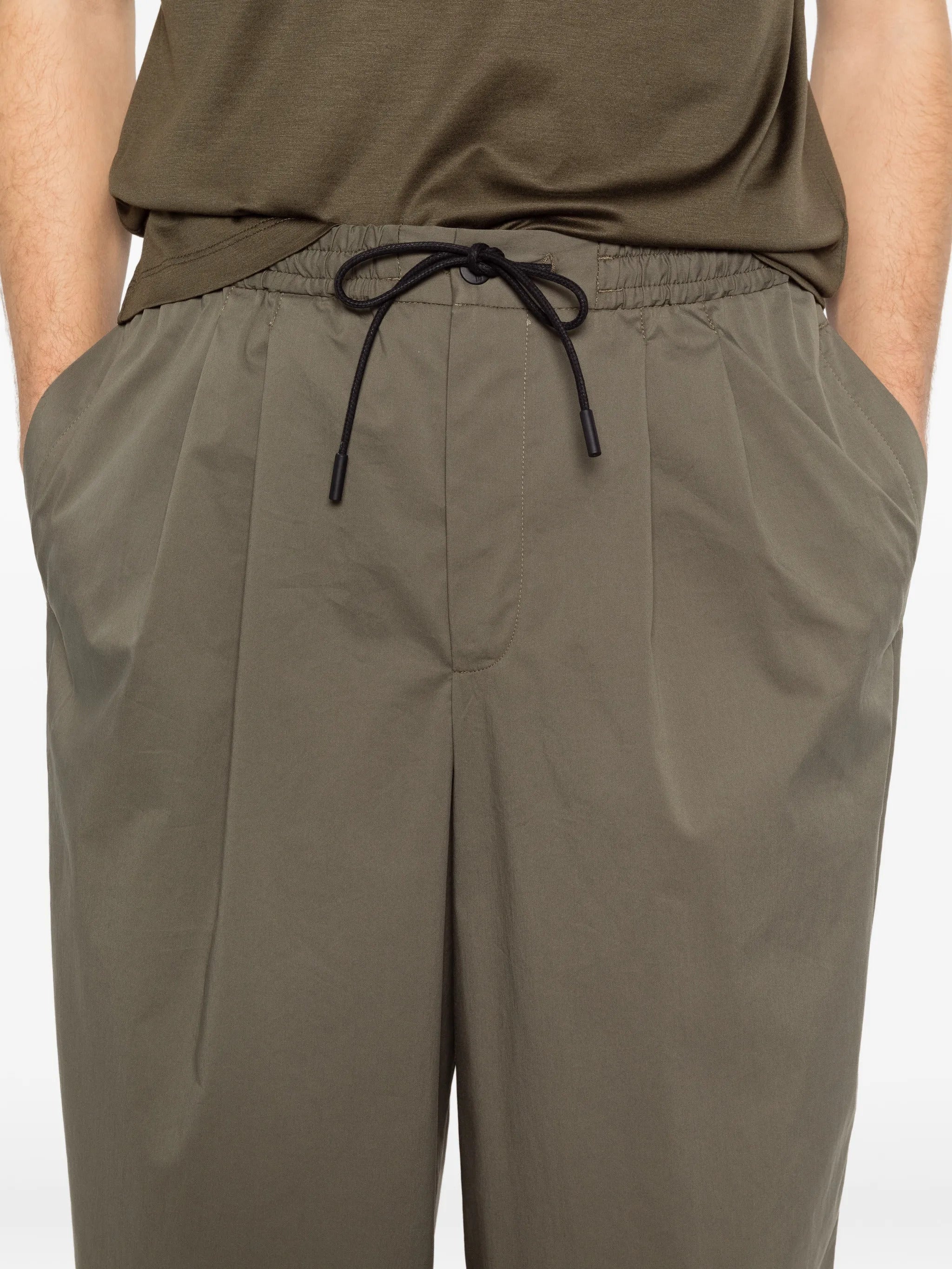 Pt Torino Casual Drawstring Trousers with Zip and Button Closure - Image 5