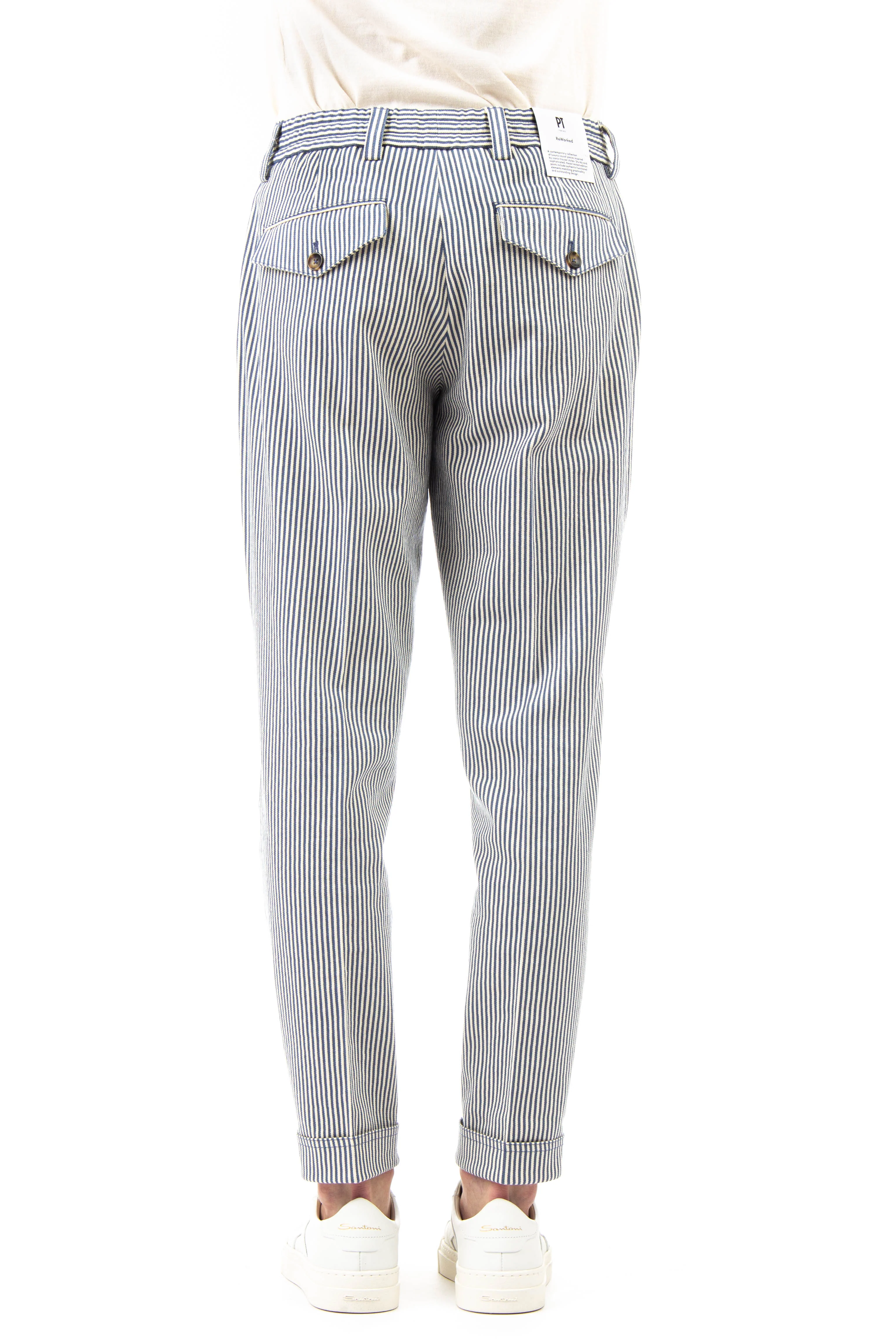 Pt Torino Classic Pure Cotton Trousers - ReThexed Fit - Image 3