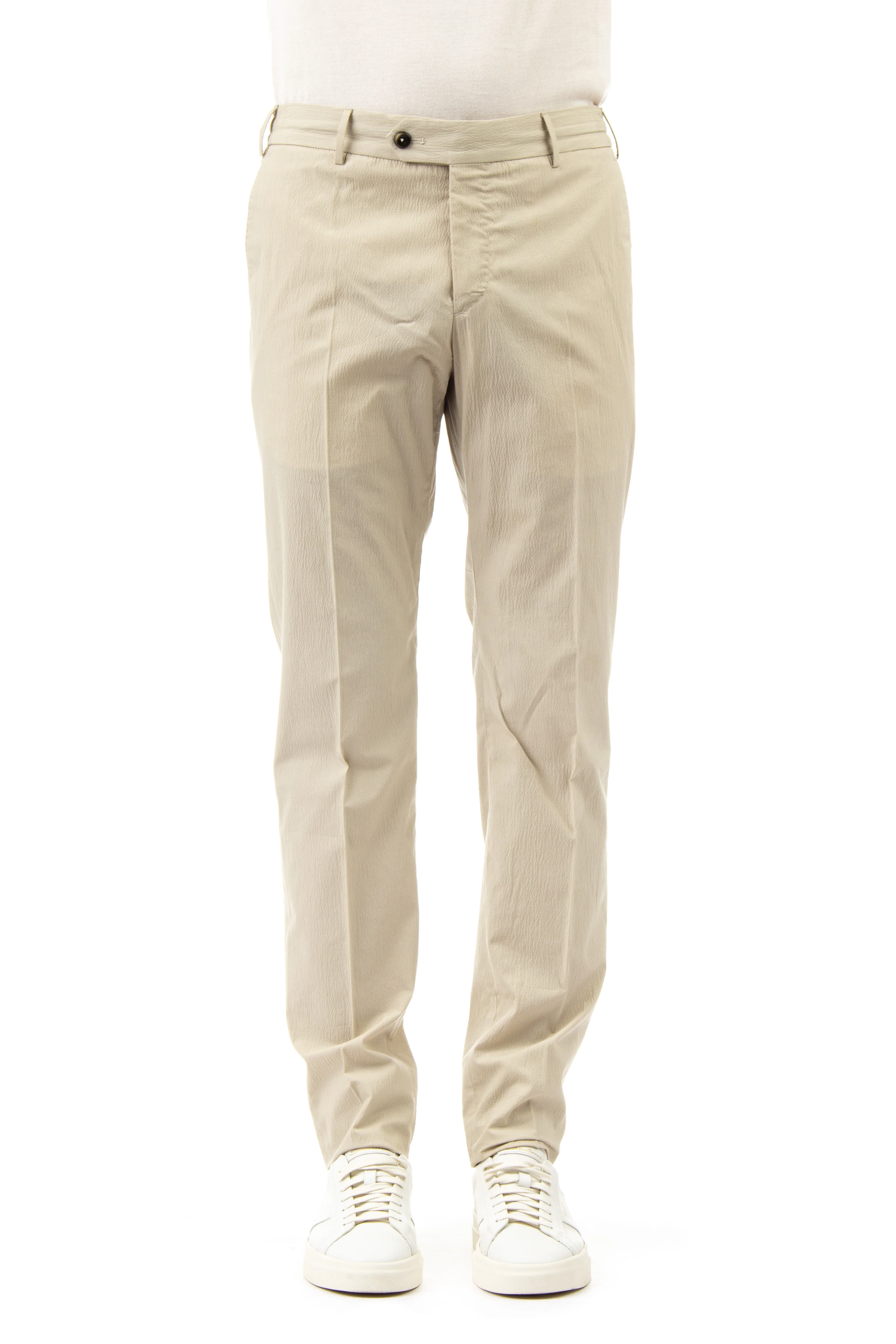 Pt Torino Lightweight Seersucker Trousers for Men - Image 2