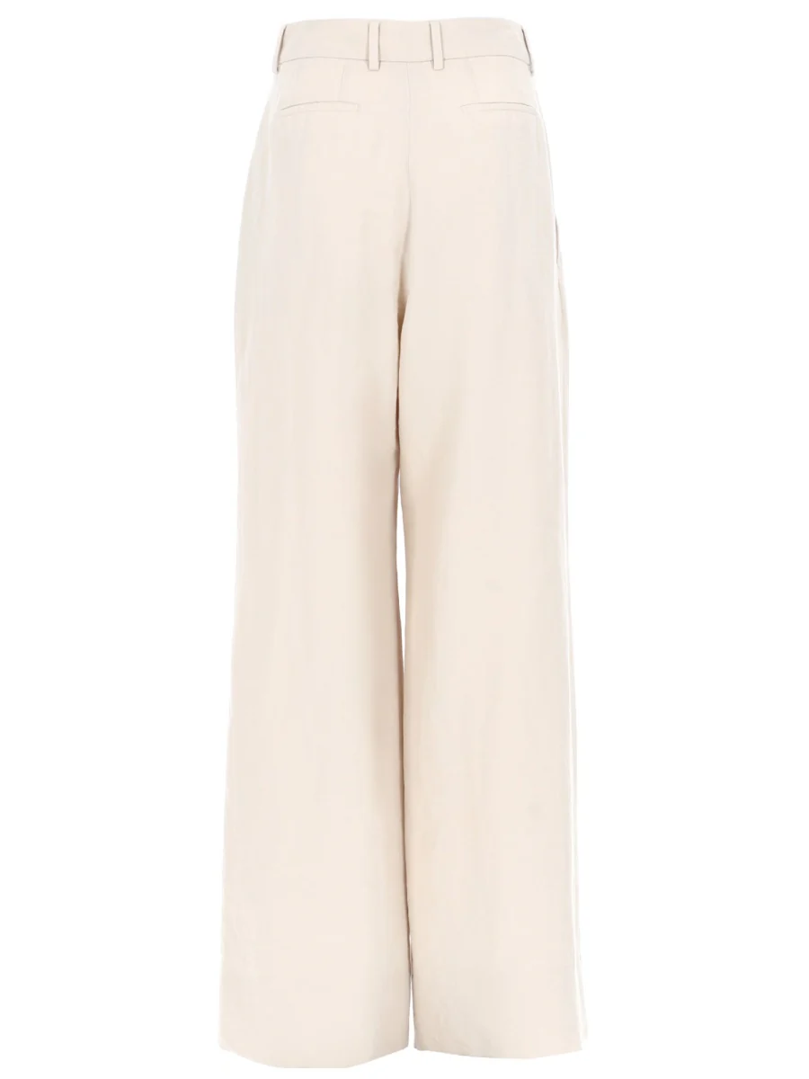 Pt Torino Linen Cotton Lightweight Trousers for Women Size 38 - Image 2