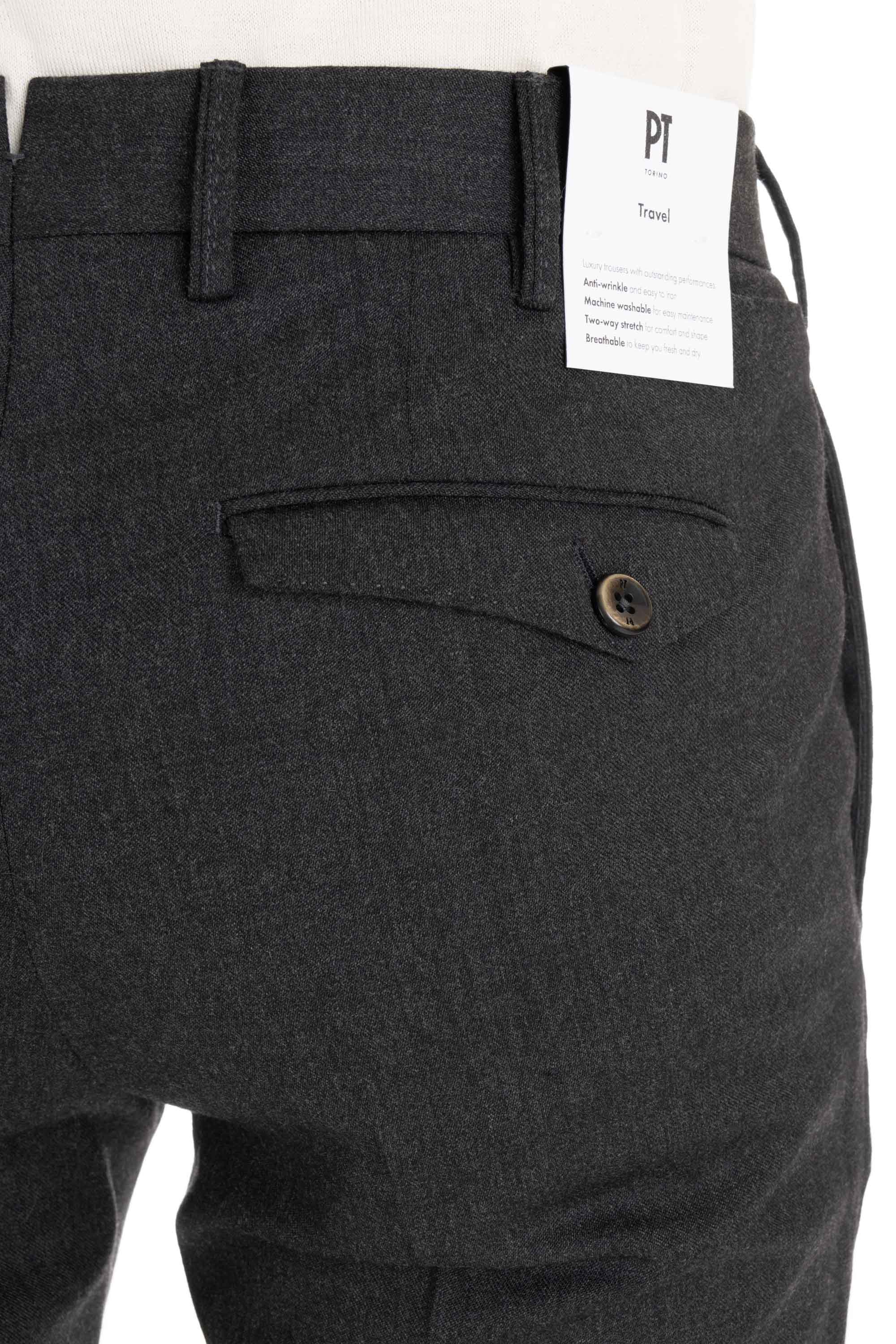 Pt Torino Men's Slim Fit Tapered Trousers - FW24 Collection - Image 5