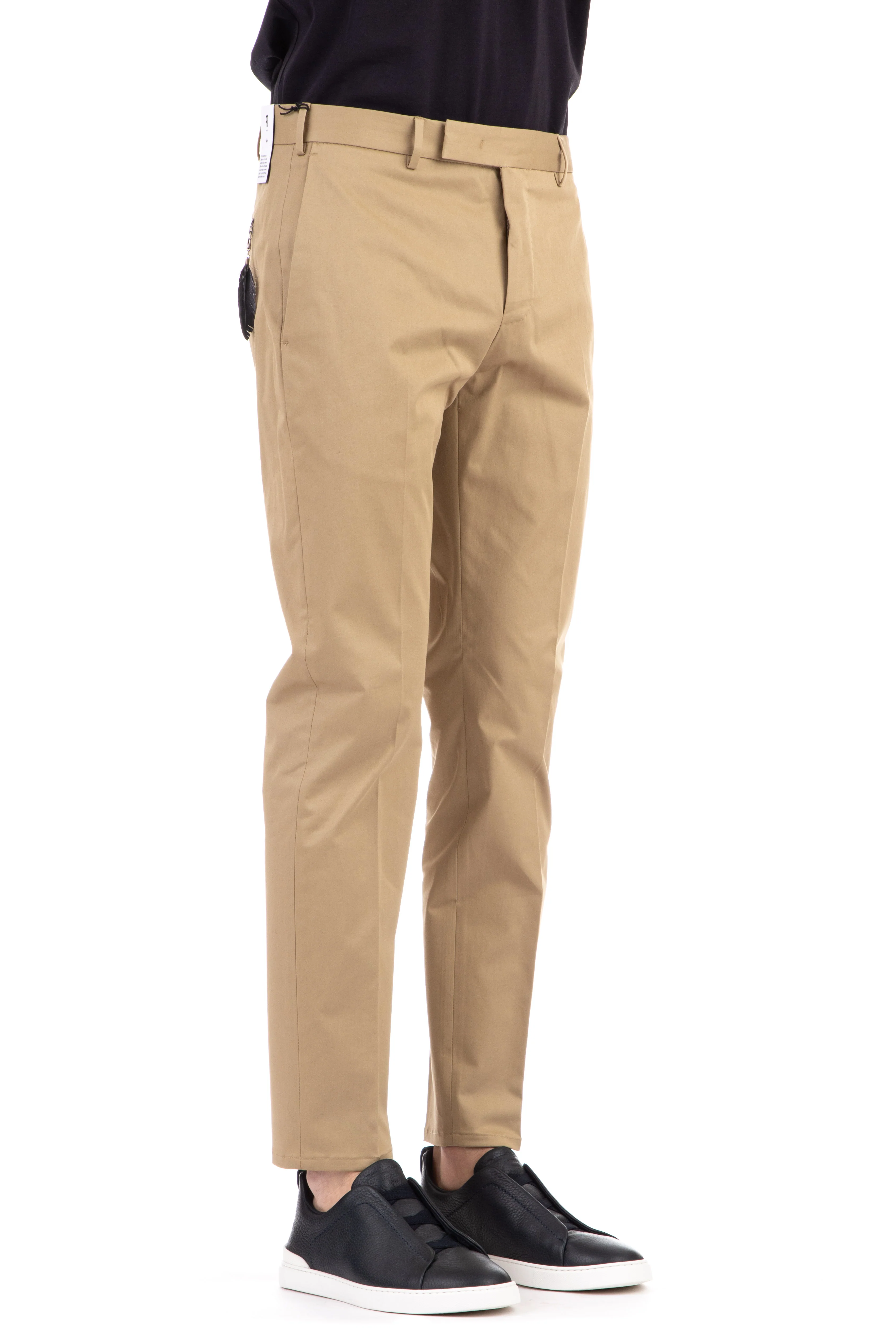 Pt Torino Men's Stretch Cotton Gabardine Trousers - P23 Collection