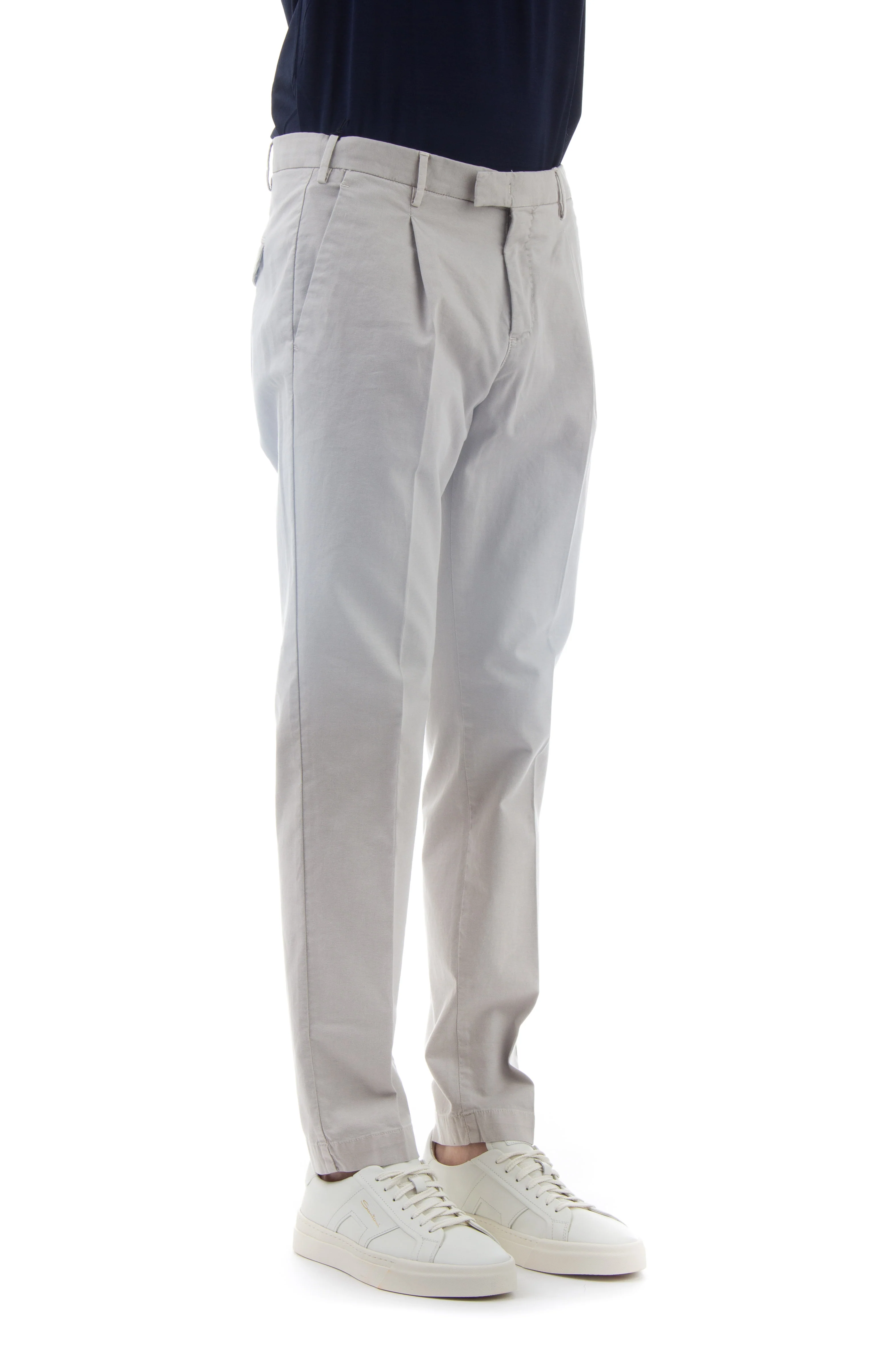 Pt Torino Men's Stretch Cotton Trousers - Lightweight Comfort - Image 2