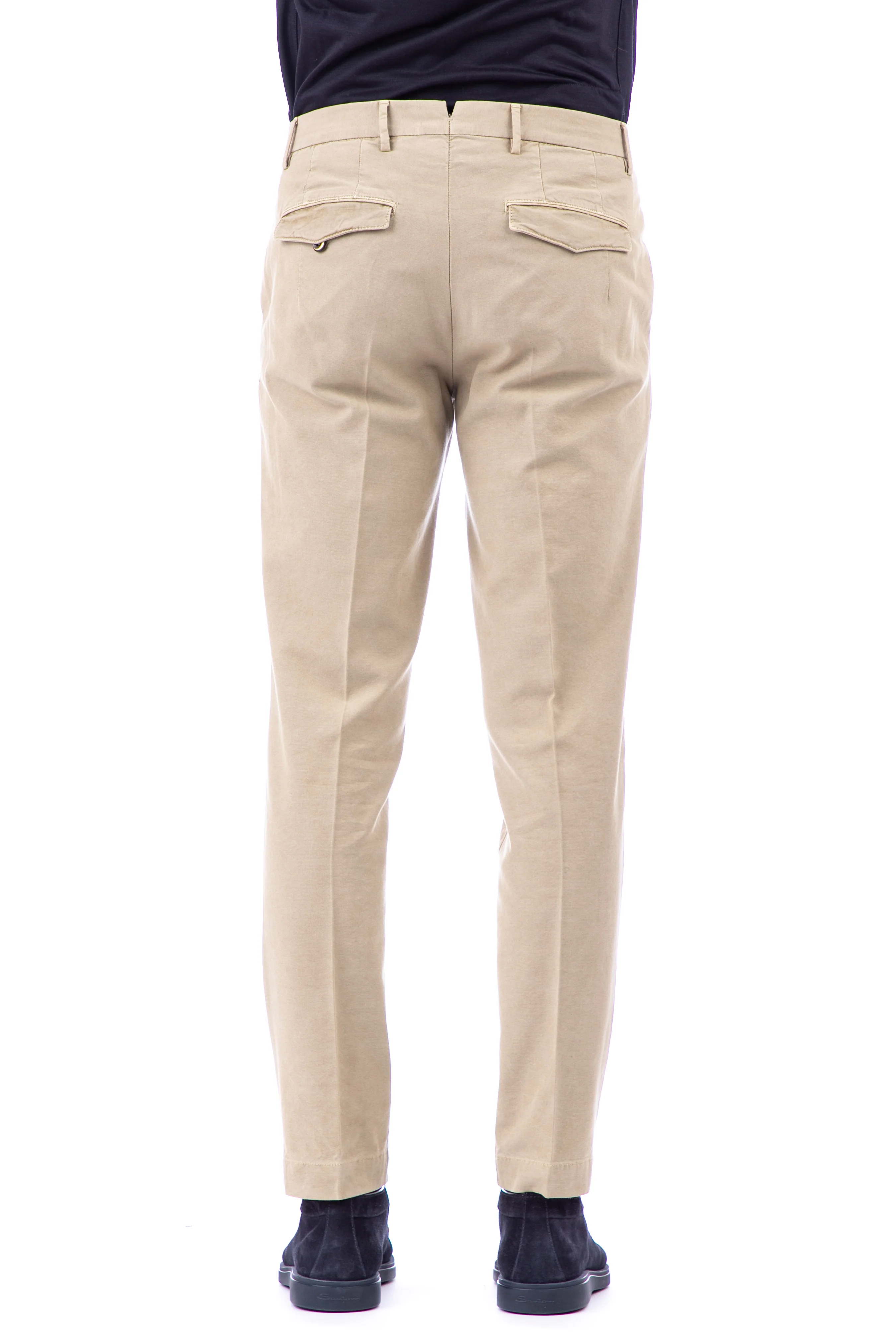 Pt Torino Men's Structured Trousers with Unique Pleat Design - Image 3