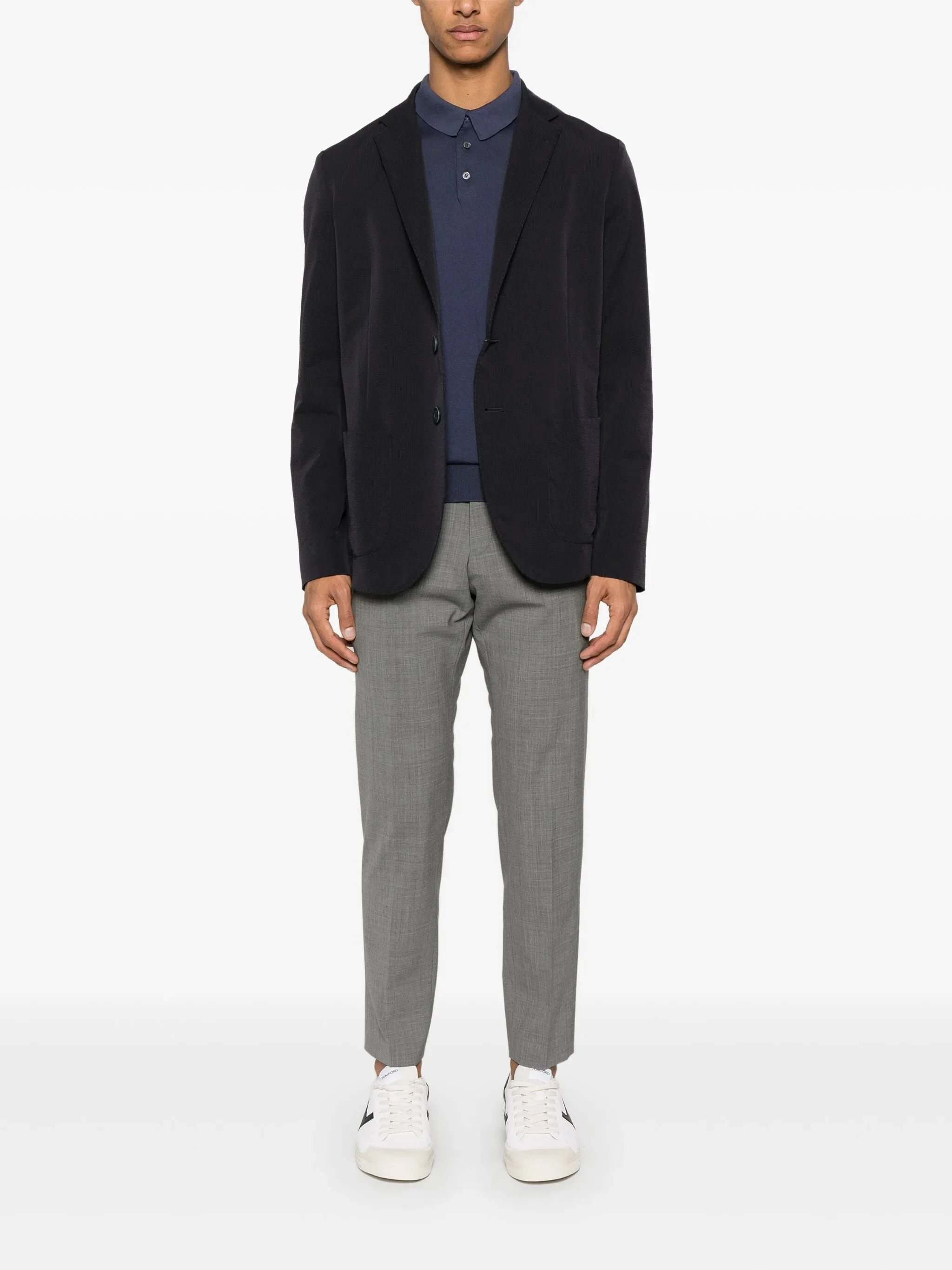 Pt Torino Rebel Fit Wool Trousers with Button and Hook Closure - Image 2