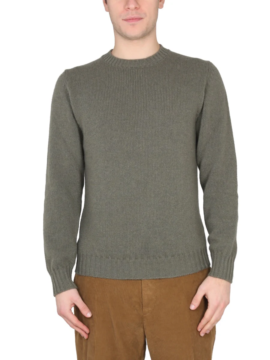PT TORINO Ribbed Collar Choker Sweater