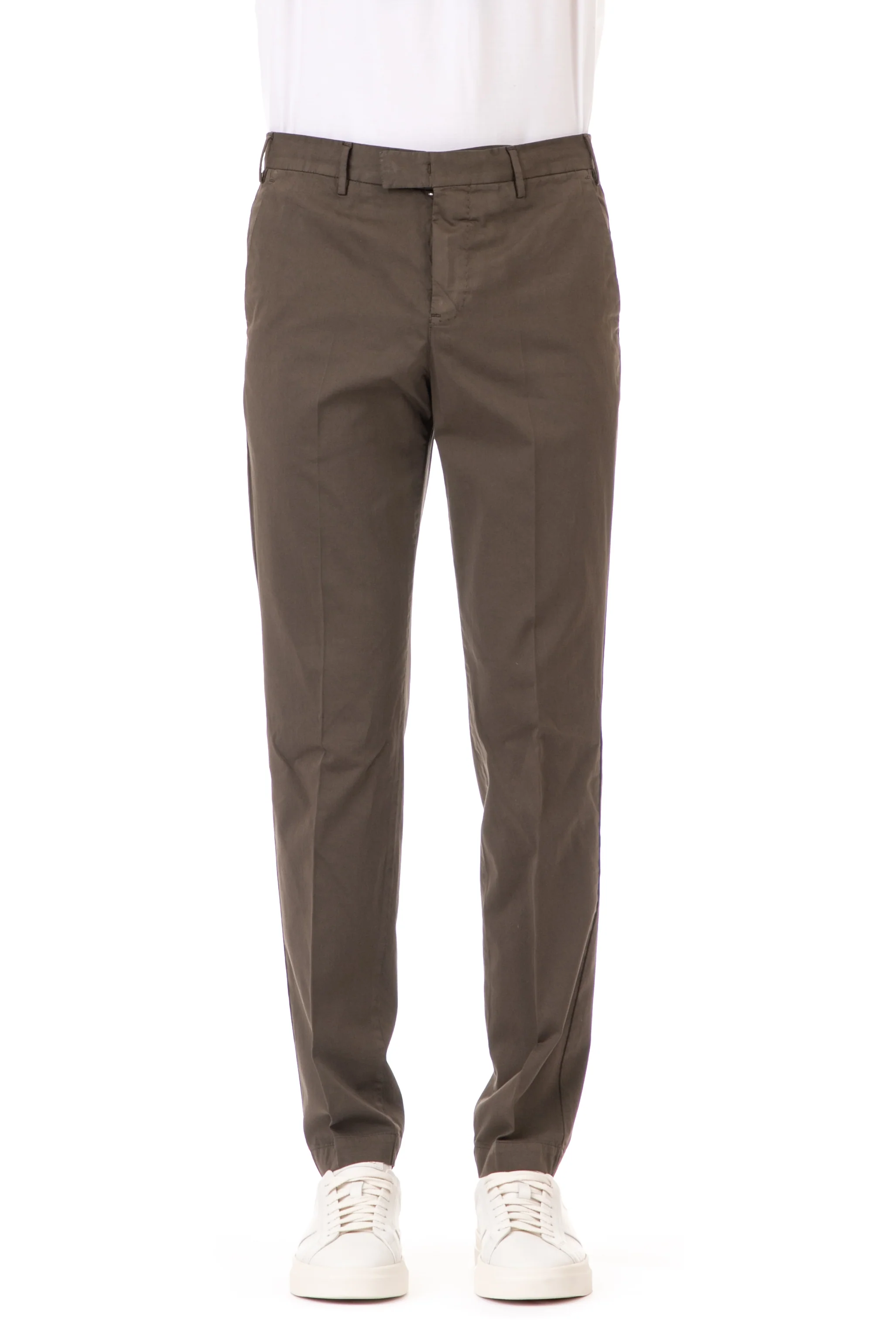 Pt Torino Silk and Stretch Cotton Trousers - Image 2