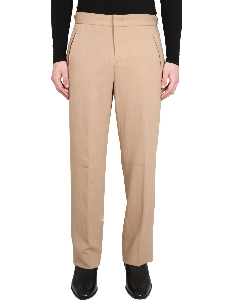 PT TORINO Straight-leg Linen-cotton Blend Trousers