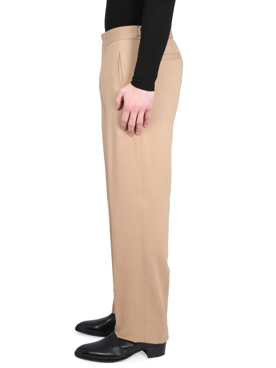 PT TORINO Straight-leg Linen-cotton Blend Trousers - Image 3