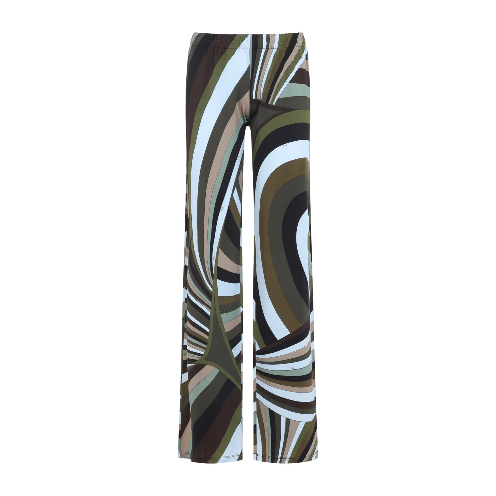 Pucci Satin Print Pants - Regular & Straight Leg - Image 2