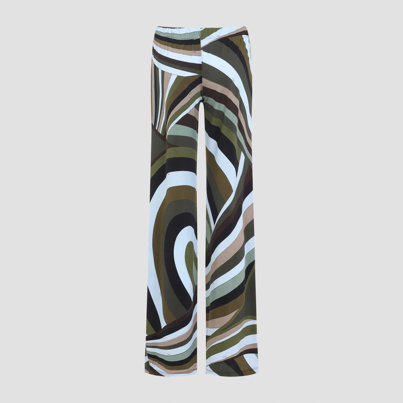 Pucci Satin Print Pants - Regular & Straight Leg - Image 4