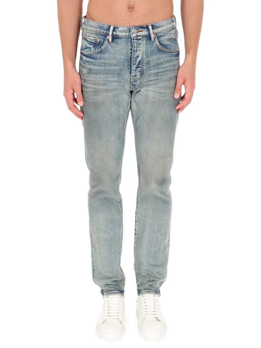 PURPLE BRAND Mid Rise Slim Straight Leg Glow Dirty Jean - Image 5