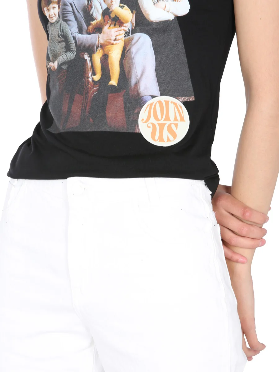 Raf Simons Crew Neck T-Shirt - Family Print - Image 4