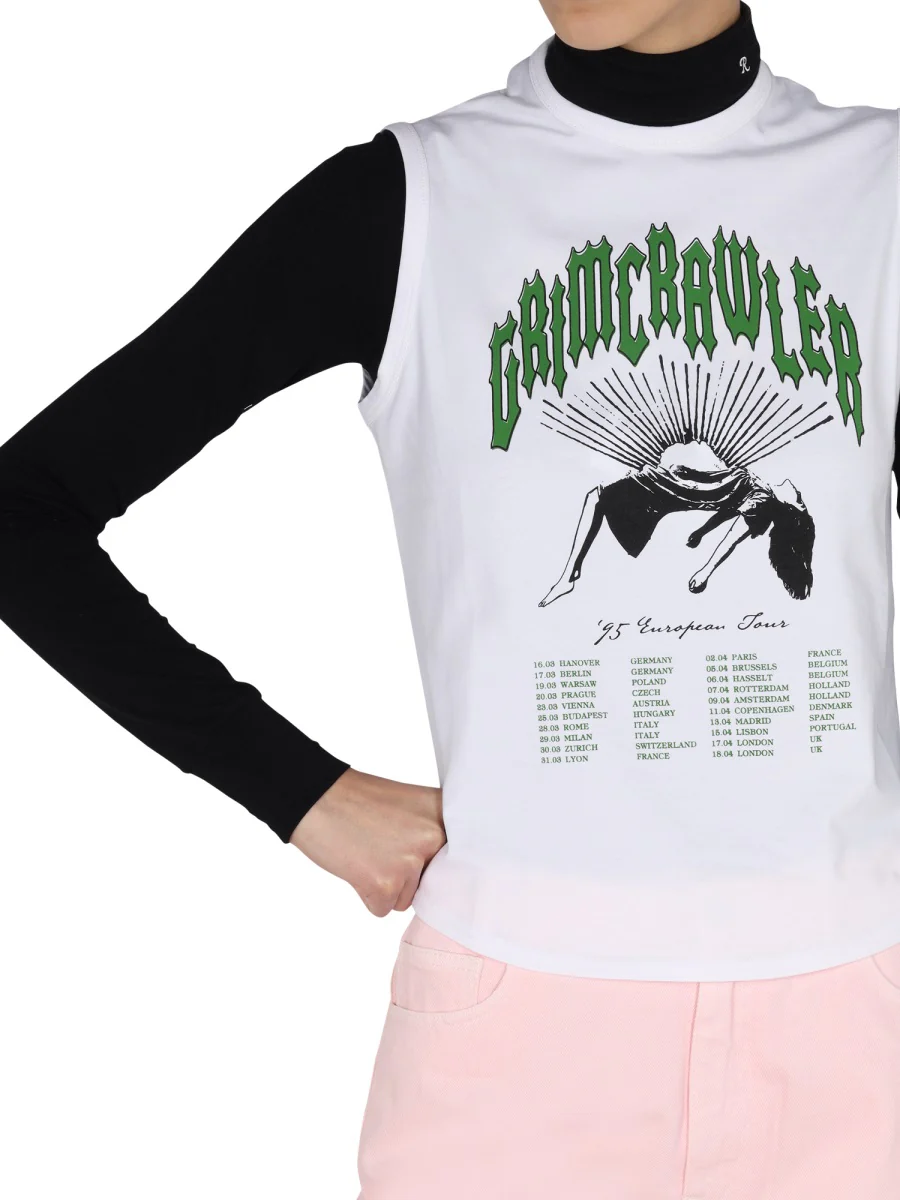 RAF SIMONS Printed Roll-Neck Top - Image 4