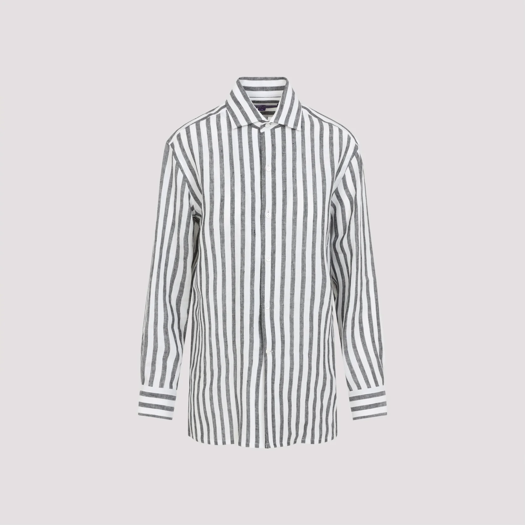 RALPH LAUREN COLLECTION Capri Striped Linen Shirt