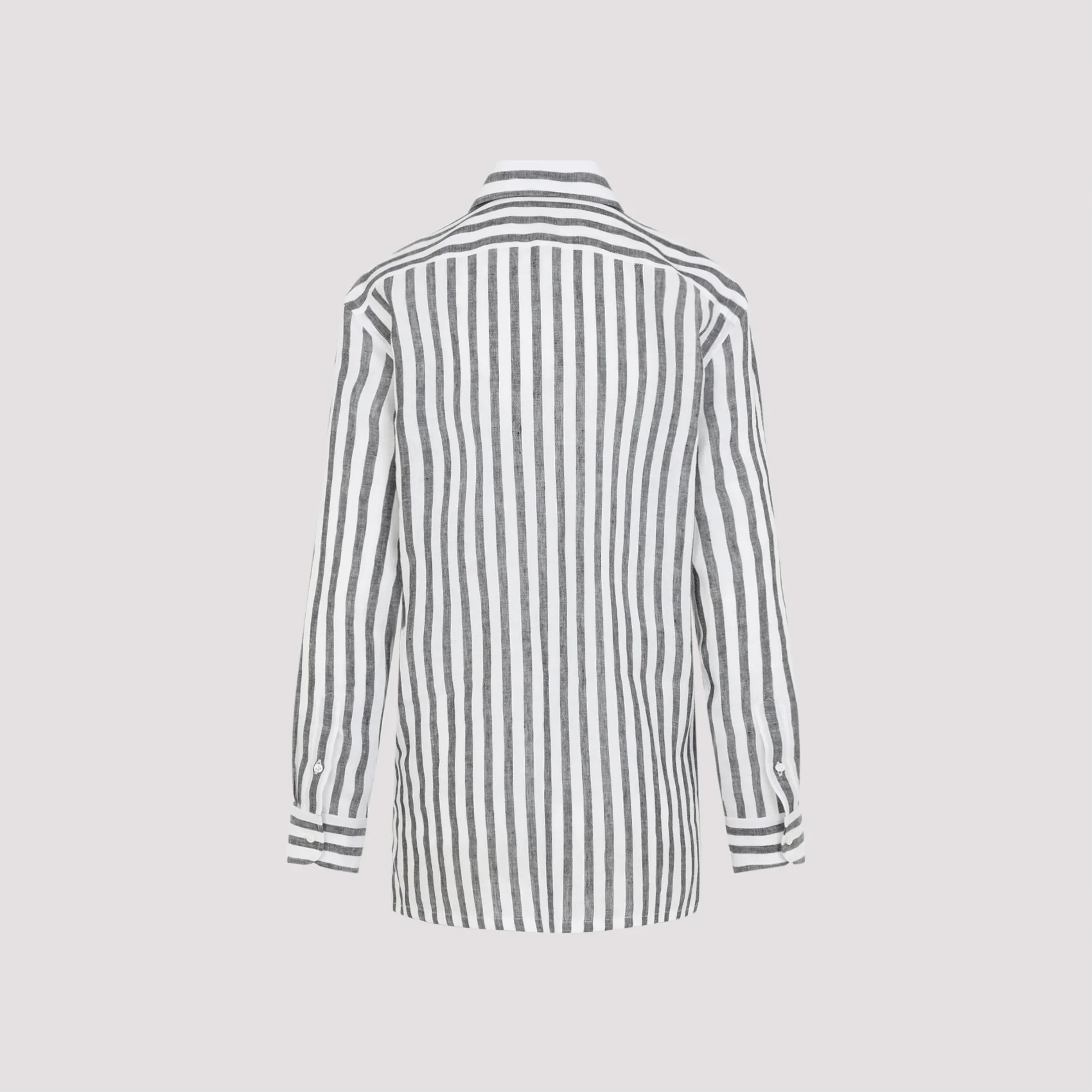 RALPH LAUREN COLLECTION Capri Striped Linen Shirt - Image 4