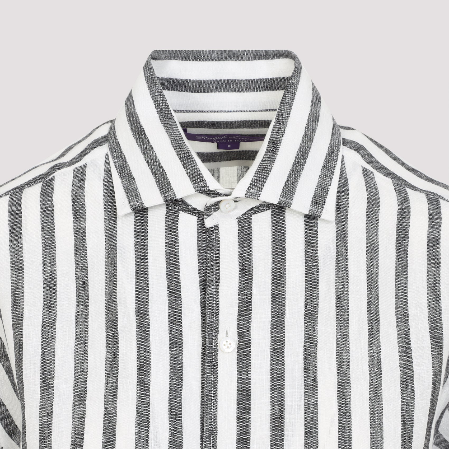RALPH LAUREN COLLECTION Capri Striped Linen Shirt - Image 5