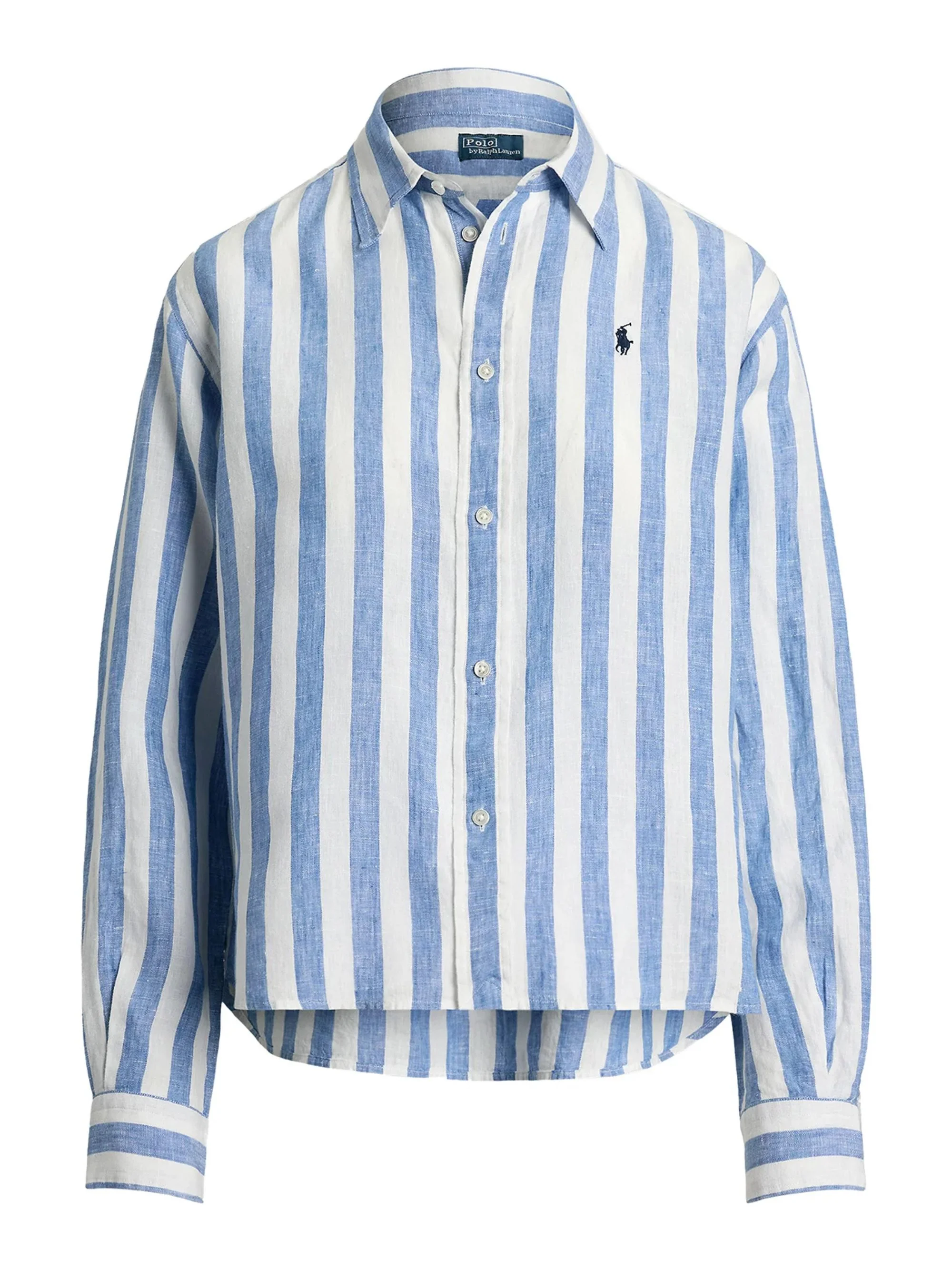 Ralph Lauren Cotton Striped Button-Up Shirt for Women