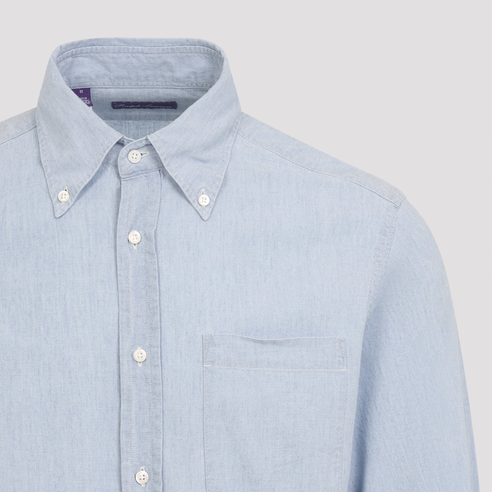Ralph Lauren Purple Label Button-down Denim Shirt - Image 5