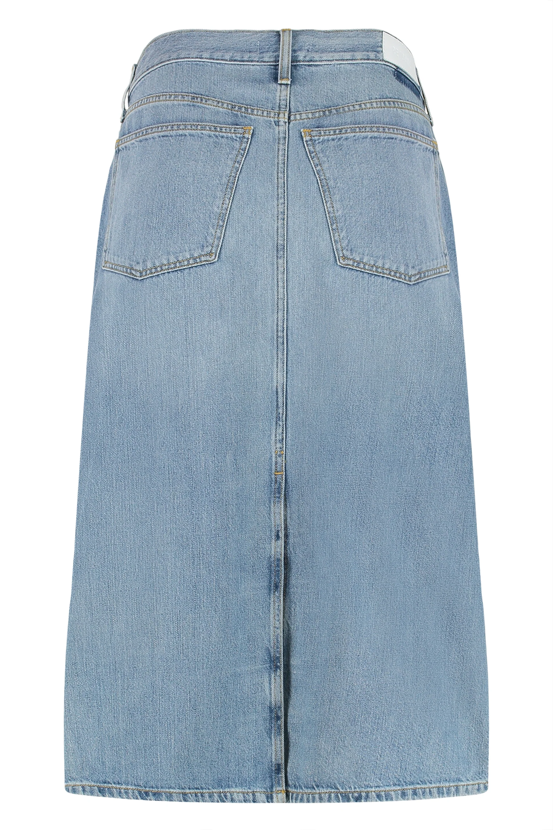 RE/DONE Originals Low Rider Midi Skirt in Vintage Flow - Image 2