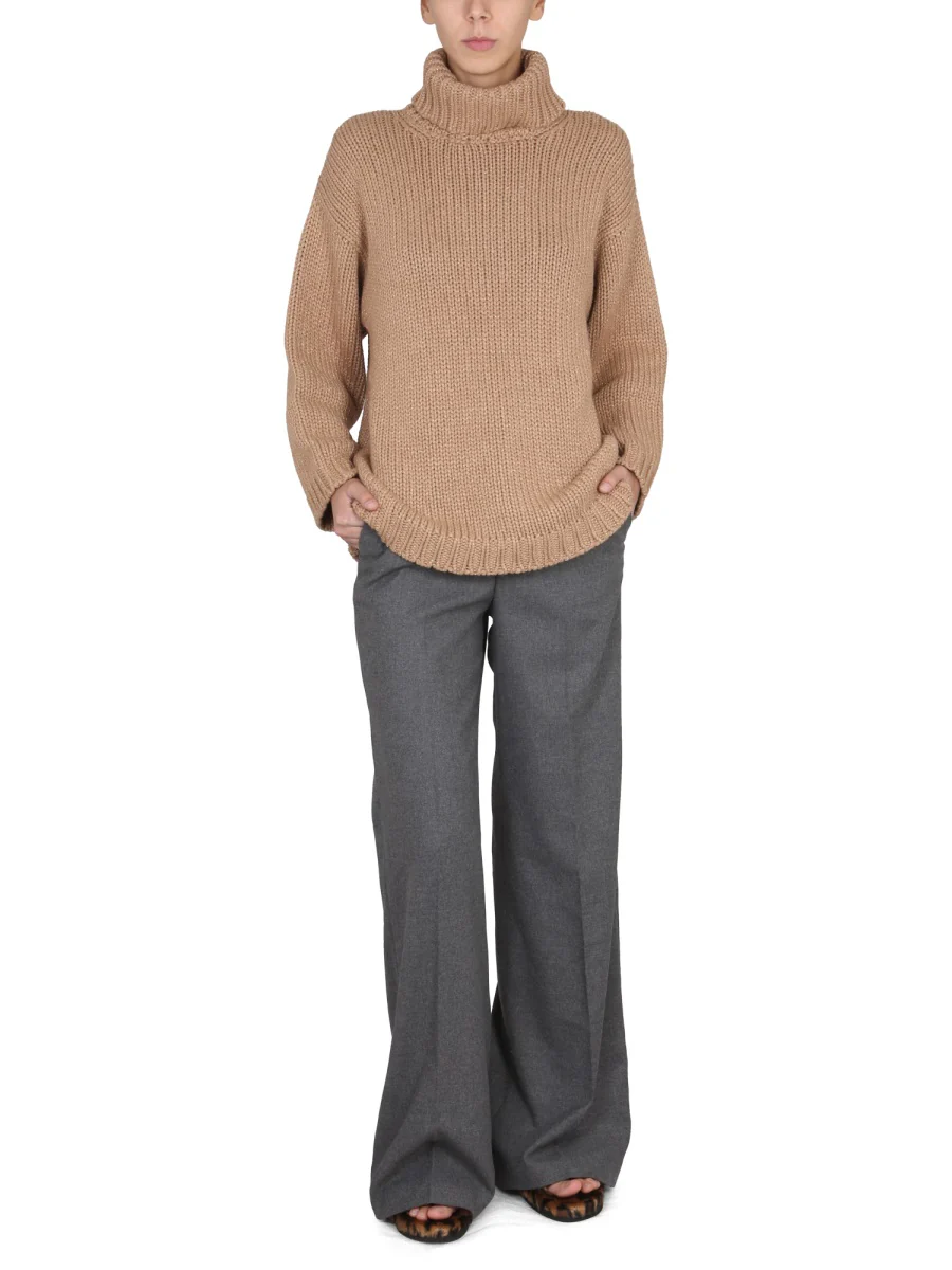 RED VALENTINO Wool and Lurex Blend Sweater - Image 2