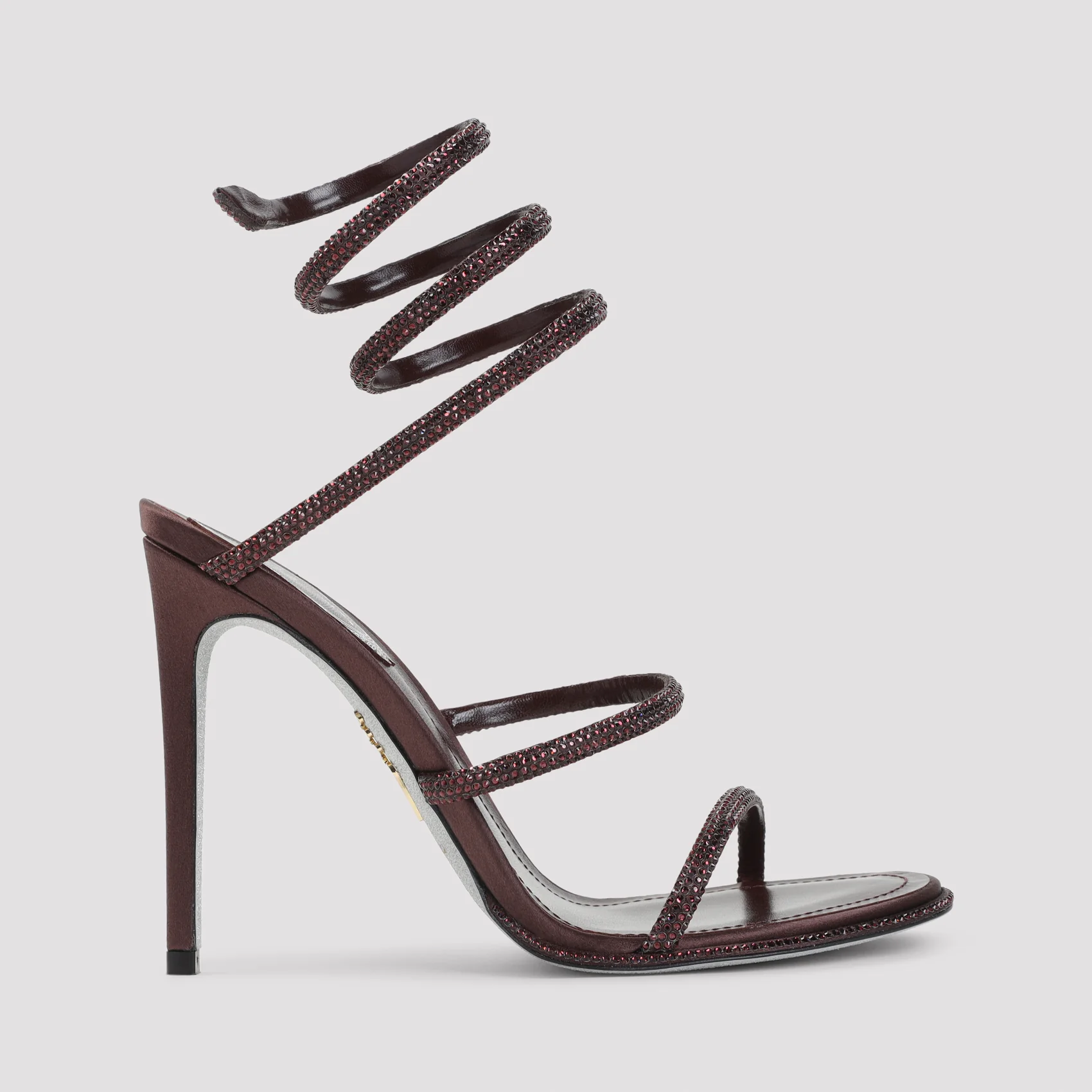 Rene` Caovilla Elegant Strappy Sandal with 10.5 cm Heel - Image 3