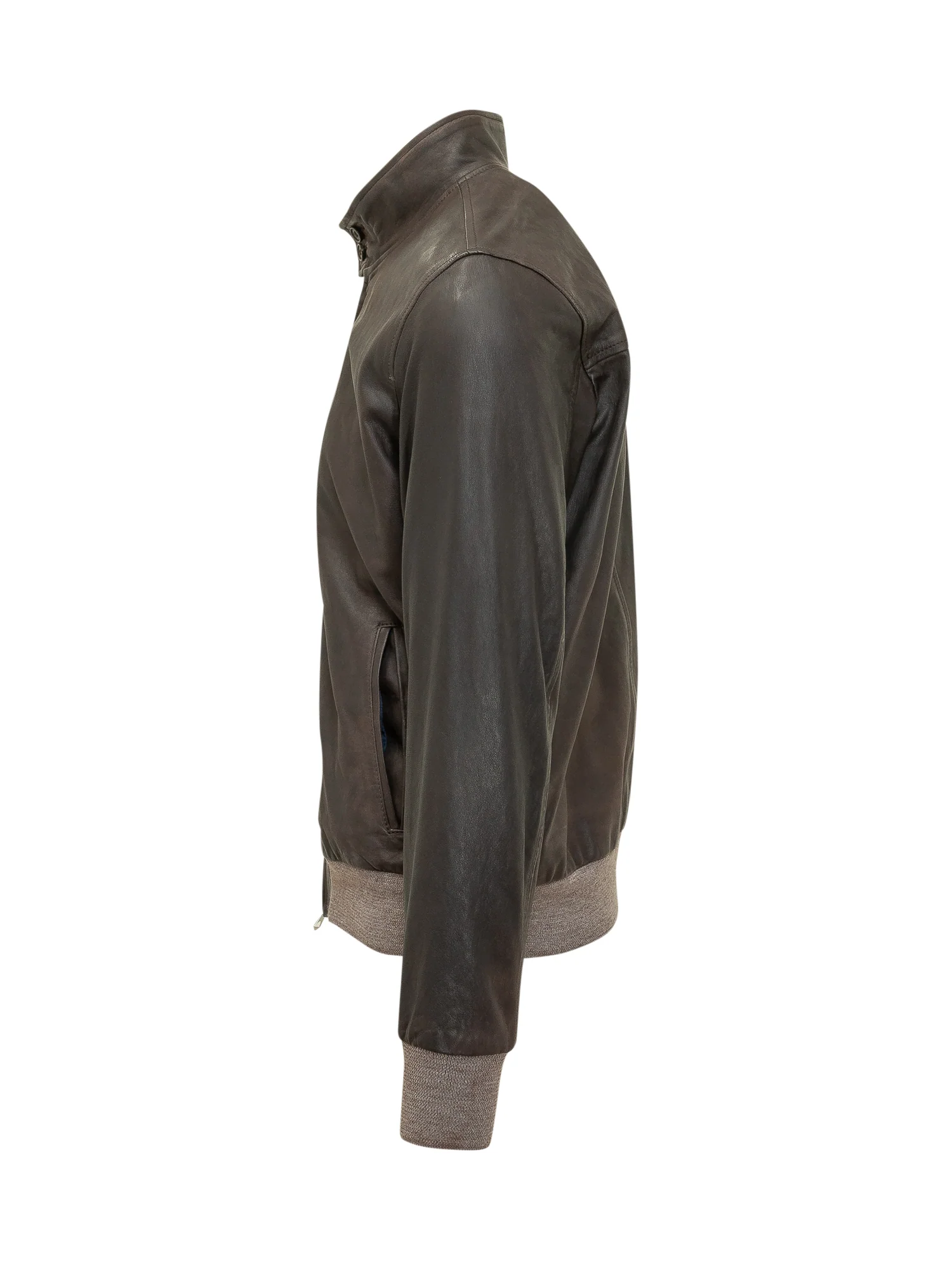 Renzo Cenci Stylish Bomber Jacket with Alto Neck and Zip - Image 3