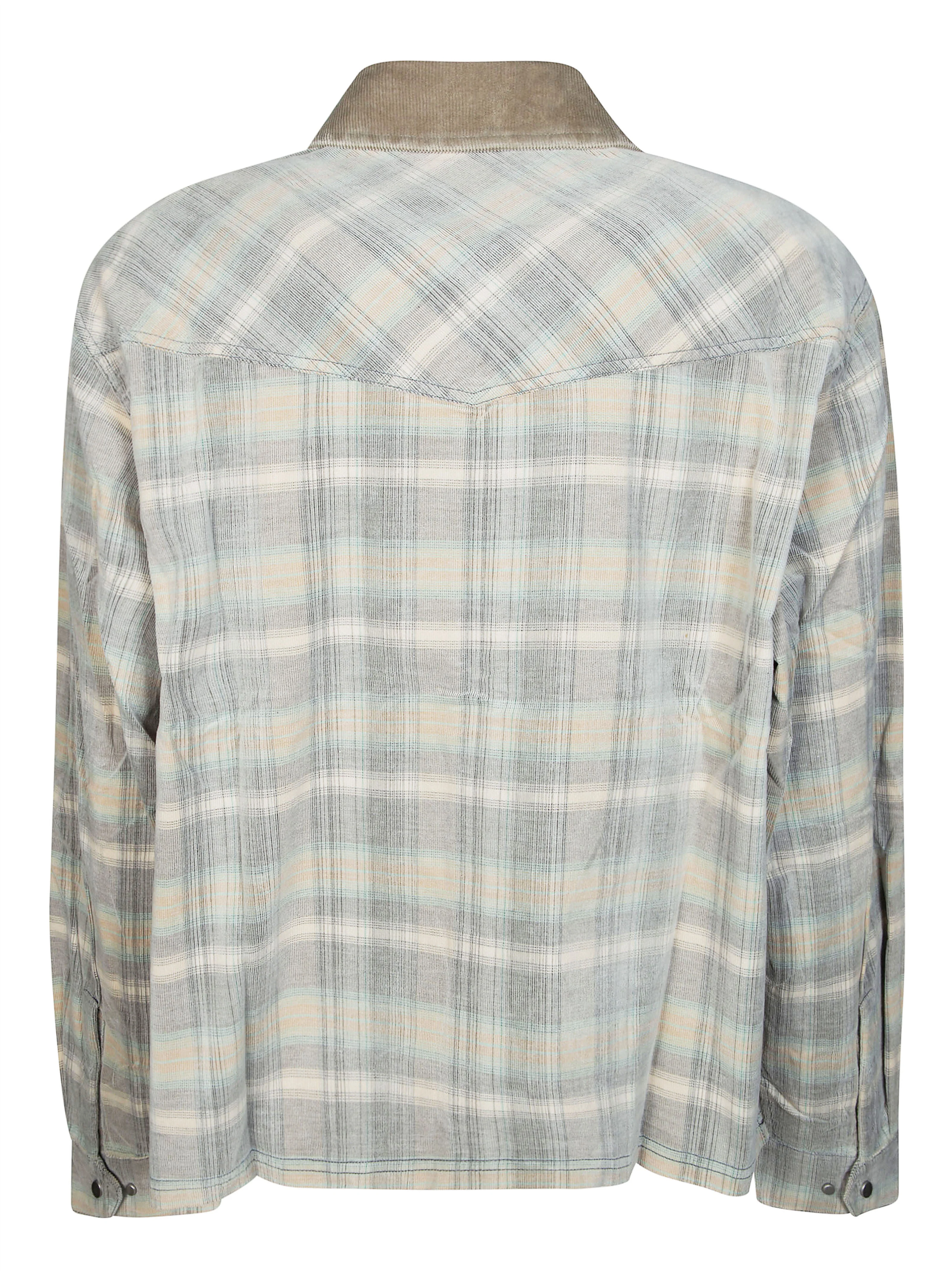 Represent Cord Zip Flannel Shirt UNISEX - Image 2