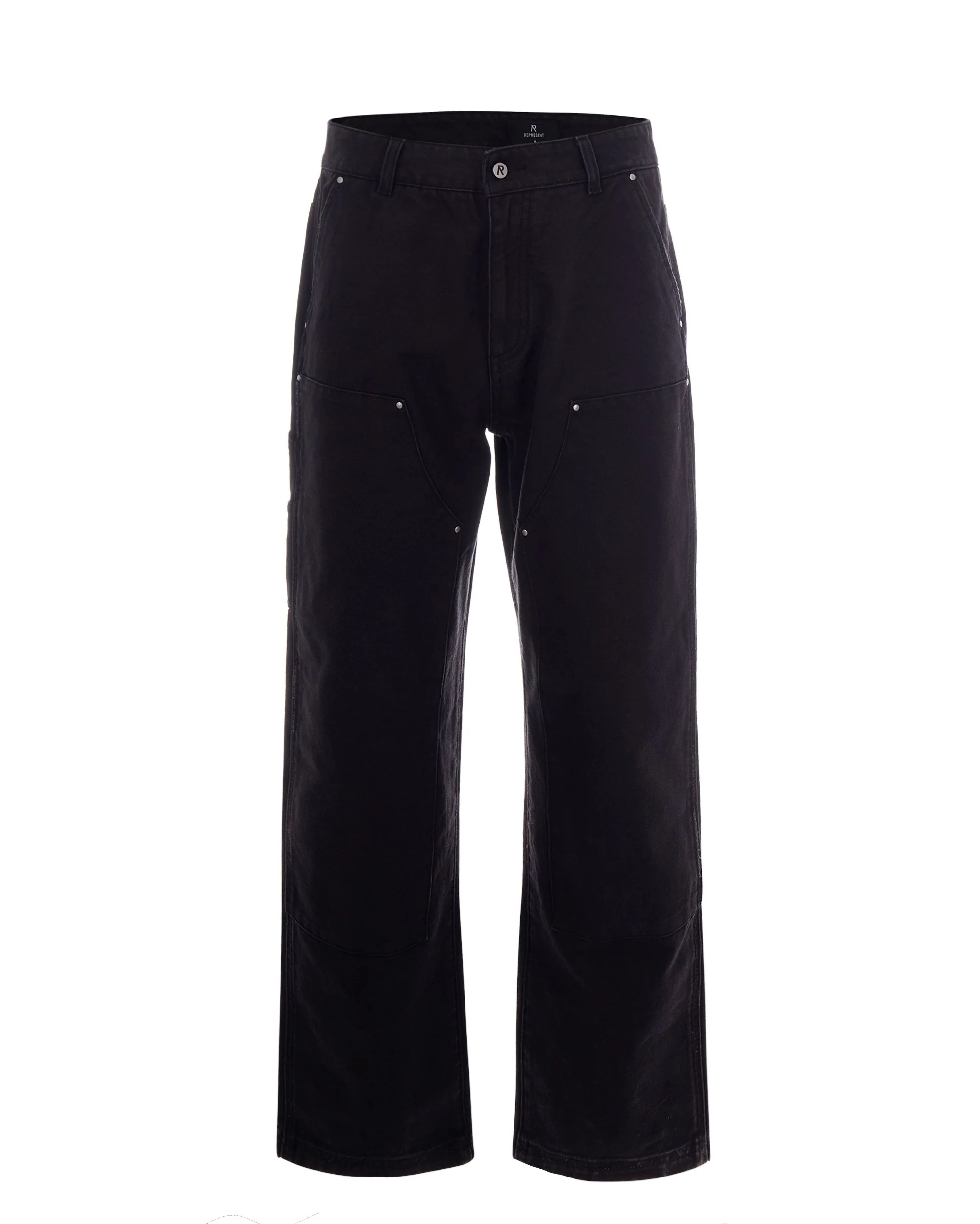 Represent Men's Washed Black Trousers