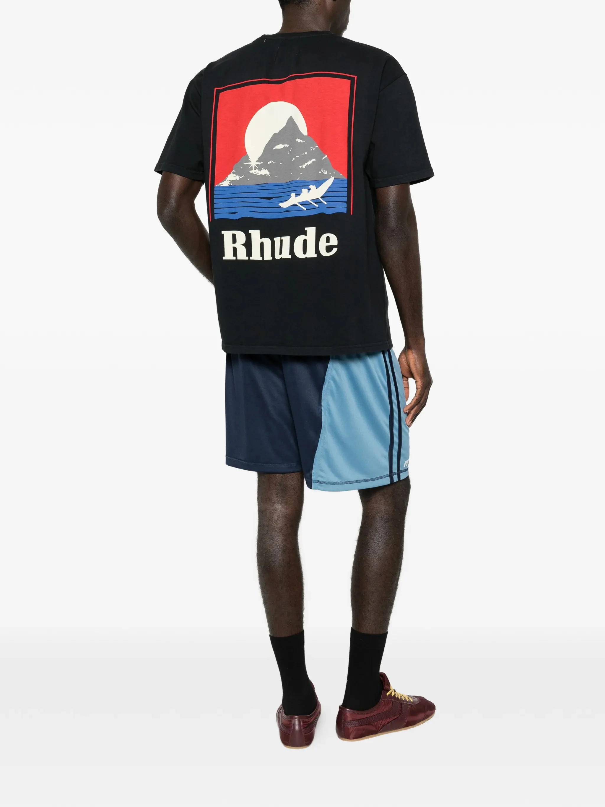 Rhude Casual Cotton Tee with Bold Print - Size M - Image 2