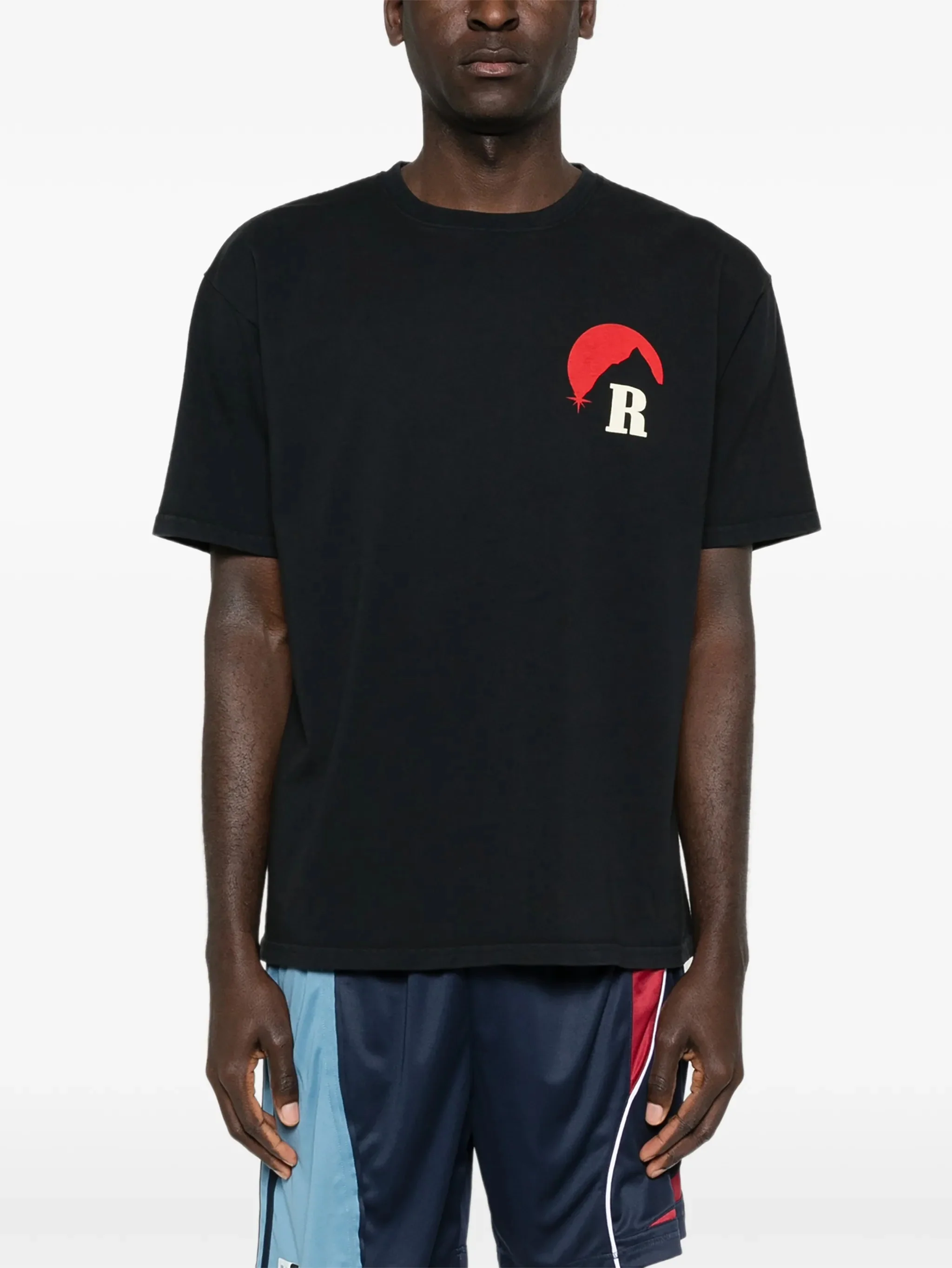 Rhude Casual Cotton Tee with Bold Print - Size M - Image 3